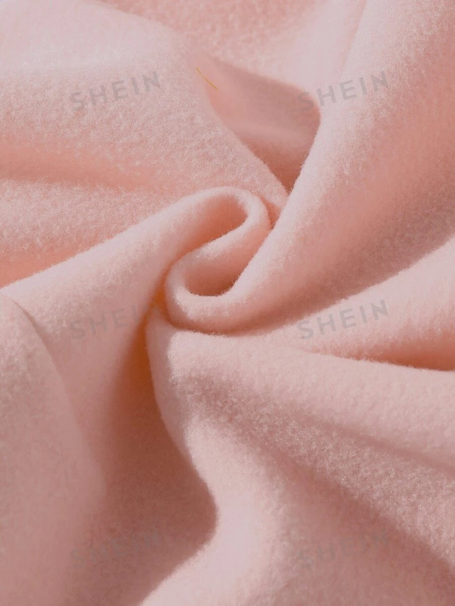 SHEIN EZwear Sudadera con estampado de letra de cuello redondo