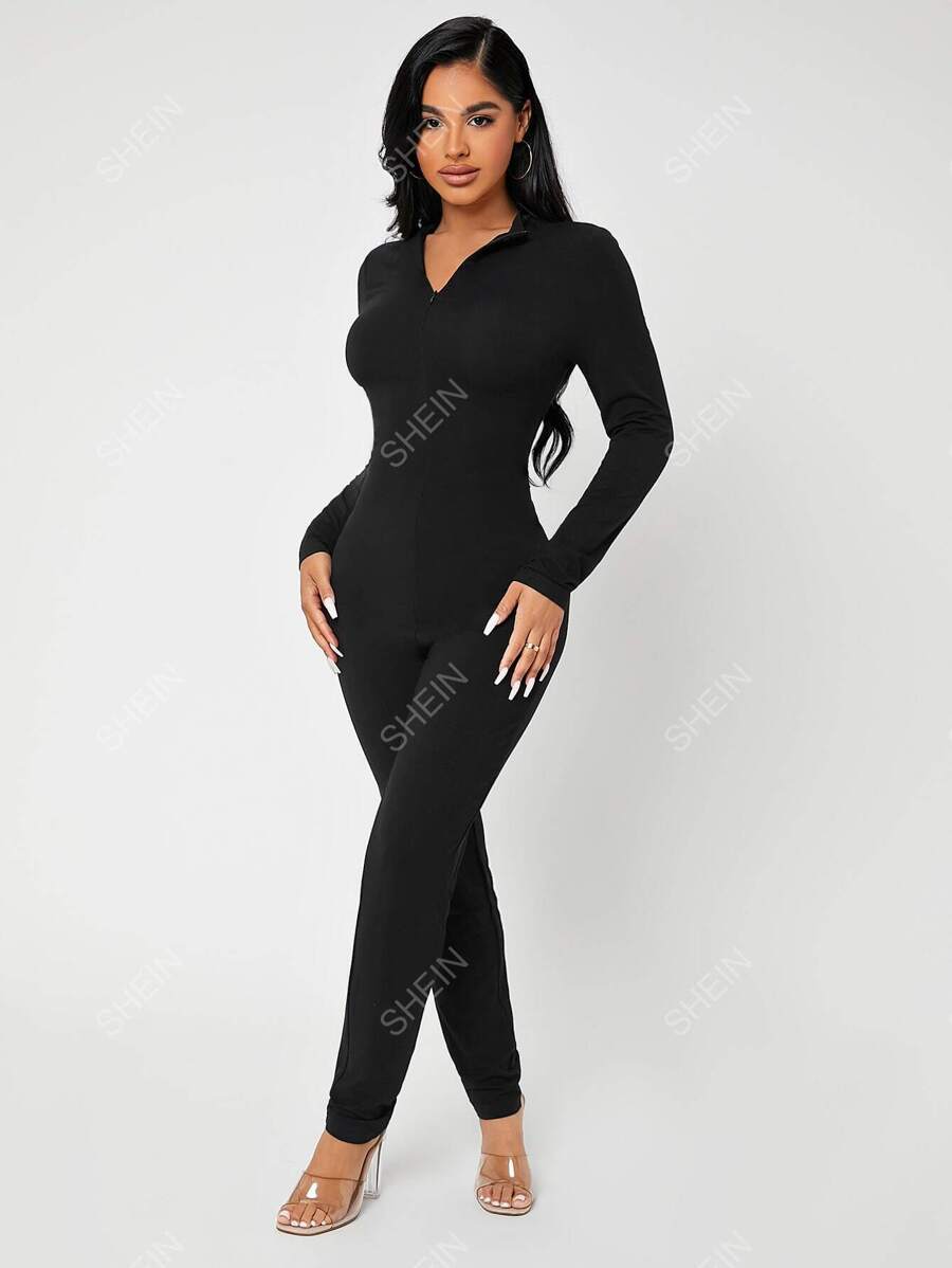 SHEIN SXY Mono unitard con cremallera