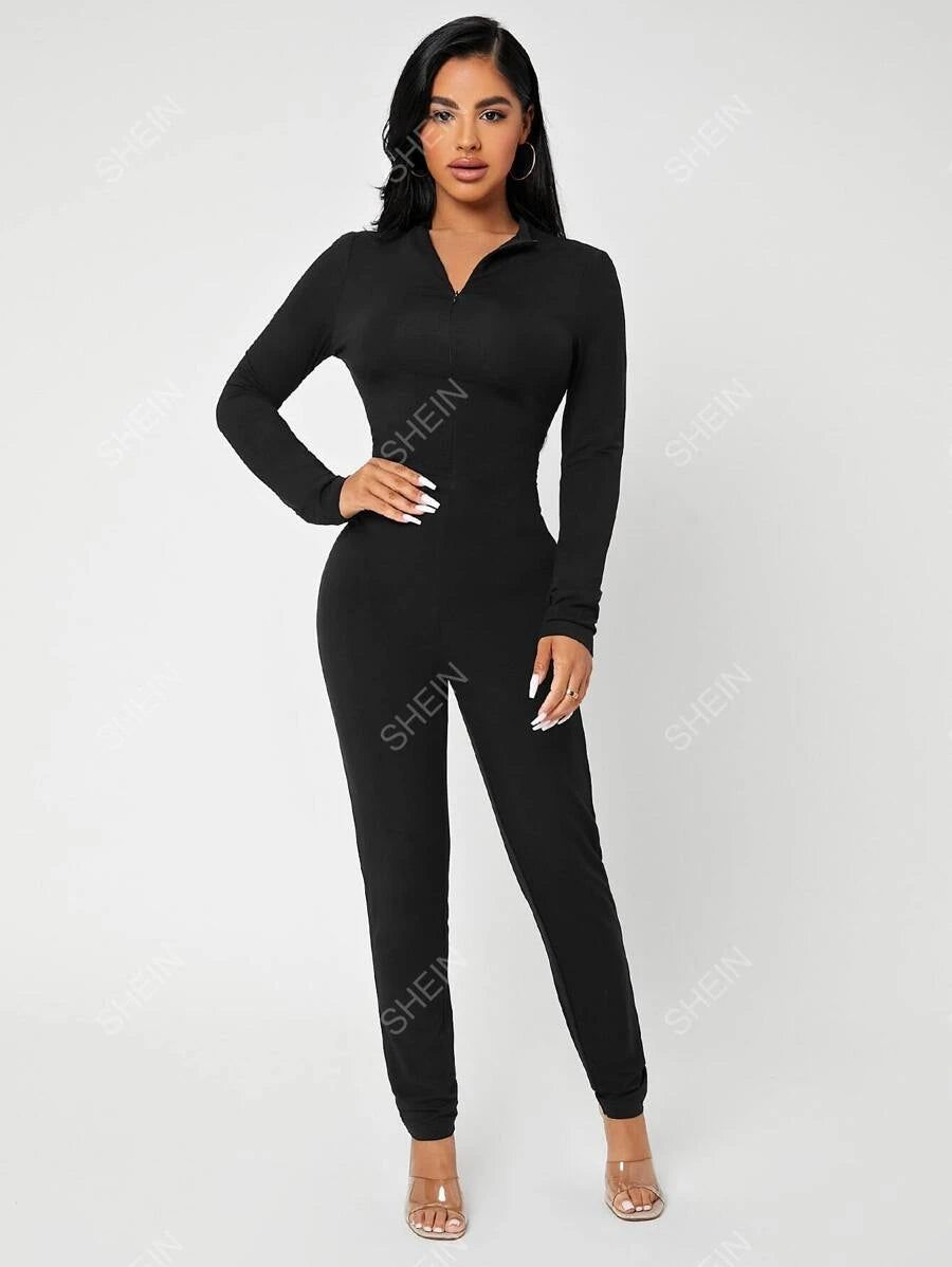 SHEIN SXY Mono unitard con cremallera