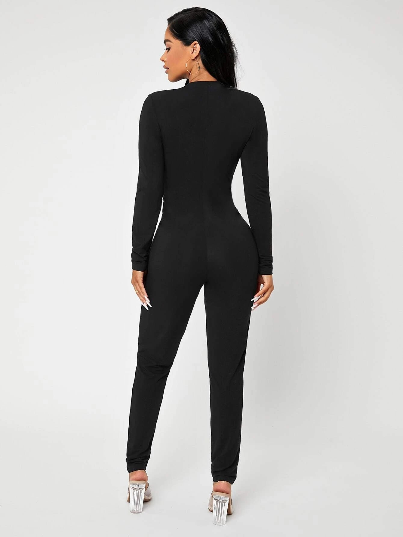 SHEIN SXY Mono unitard con cremallera