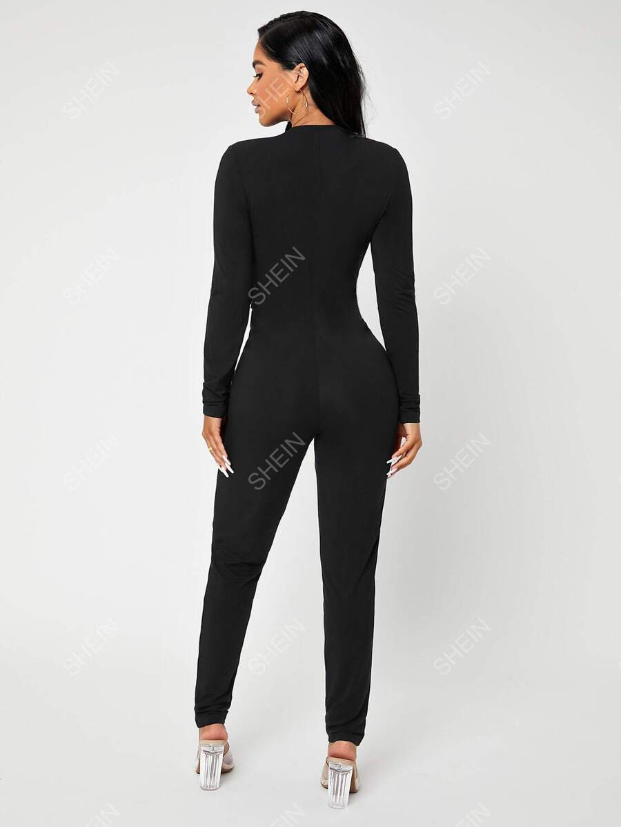 SHEIN SXY Mono unitard con cremallera