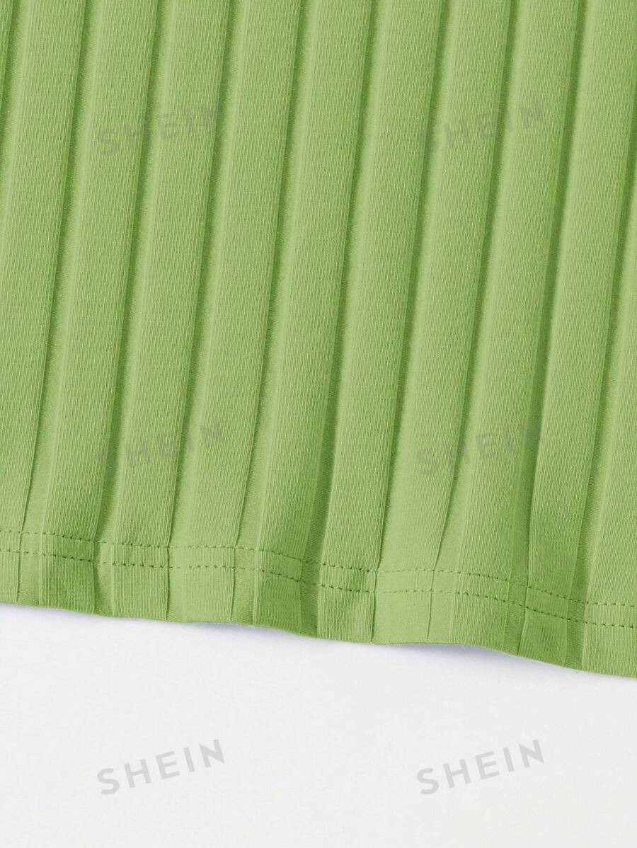 SHEIN Essnce Vestido ajustado tejido de canalé