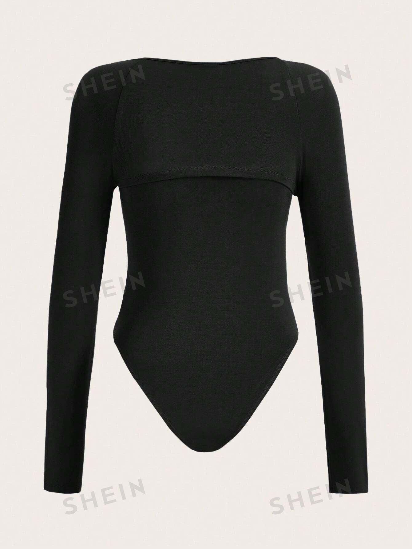 SHEIN EZwear Body unicolor & Top bolero