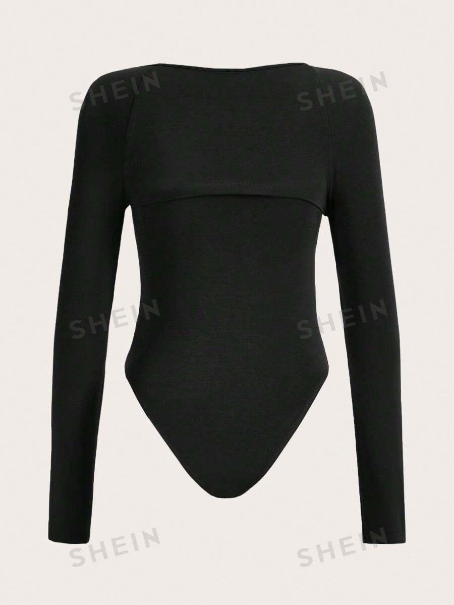 SHEIN EZwear Body unicolor & Top bolero