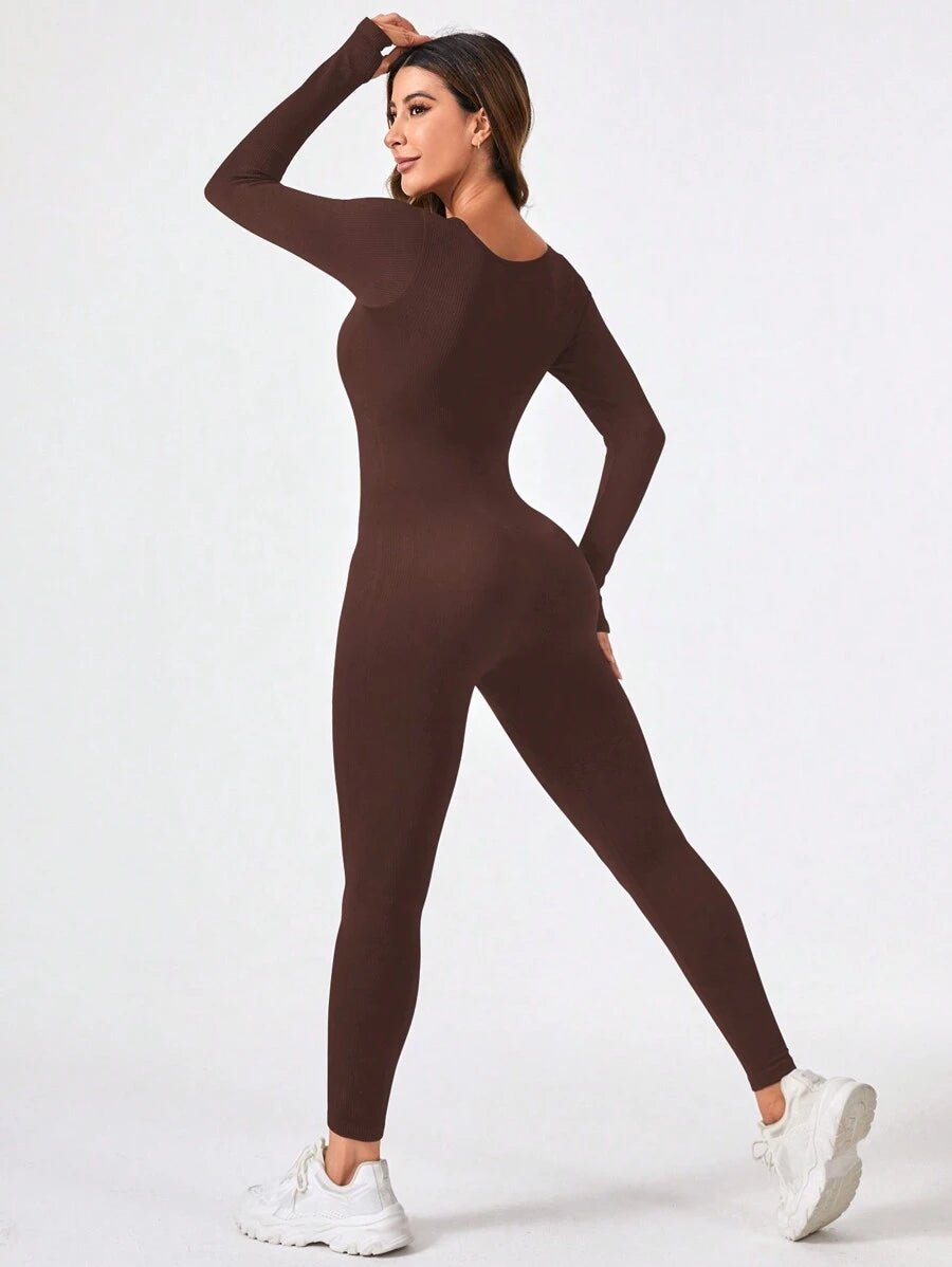 Yoga Basic Mono Deportivo De Color Liso Para Mujer