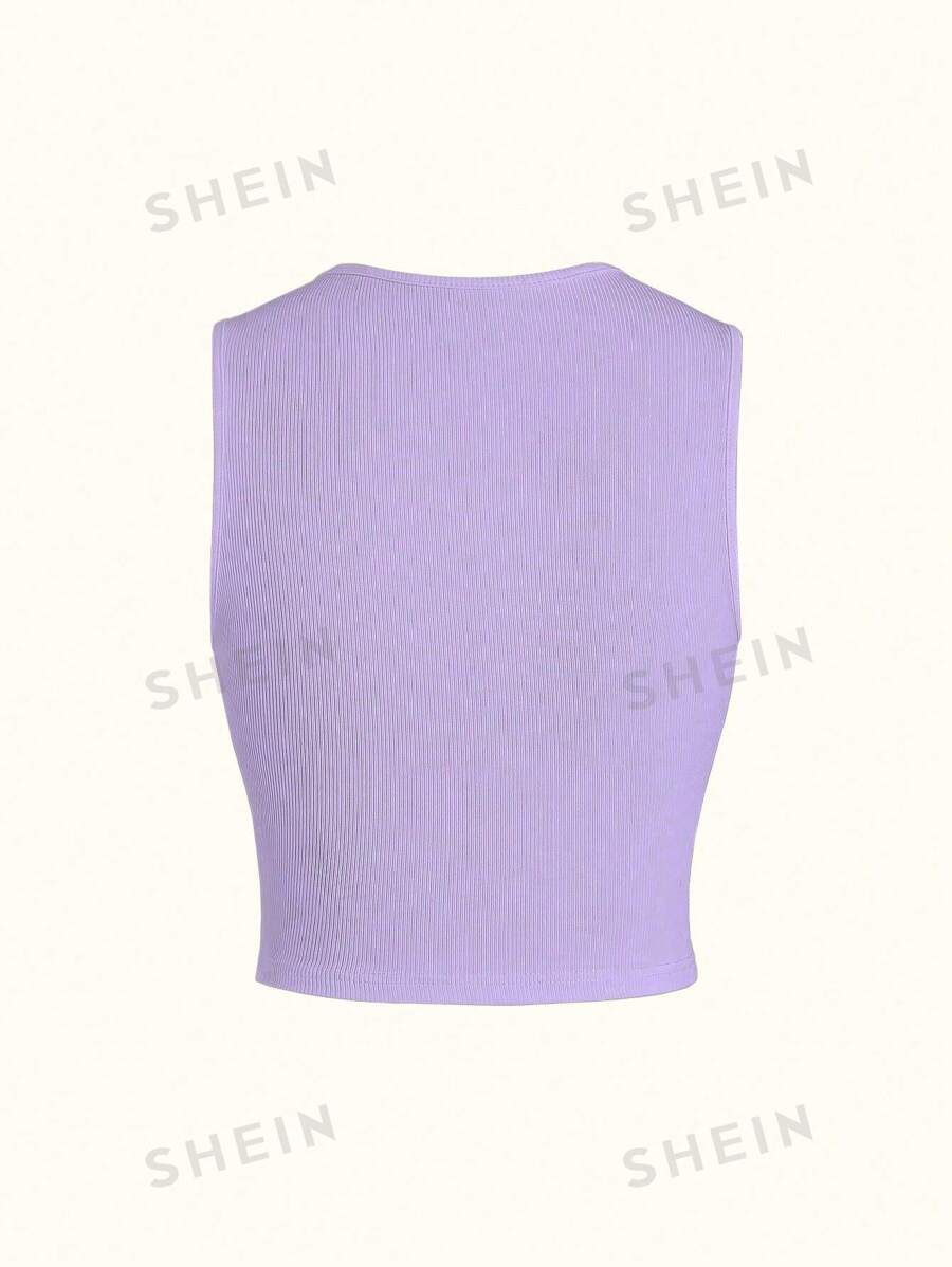 SHEIN MOD Camiseta de tirantes con ajuste estilizado con decoración de lazo para verano