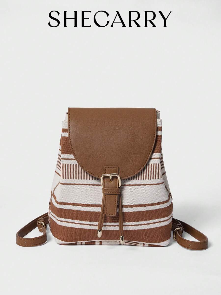 SHECARRY Mochilas para mujeres tejidas voladoras para cena/citas/fiesta/escuela/viajes/ir al trabajo/bolsa de compras Regreso a la escuela con patrón aleatorio