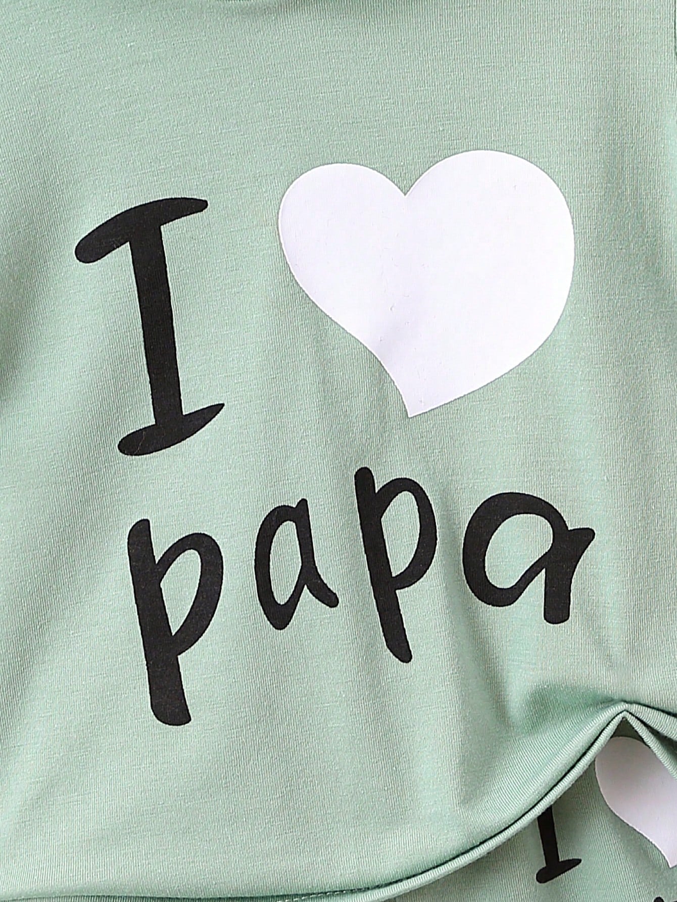 Bebé niño Shorts con camiseta con estampado de corazón y slogan con capucha