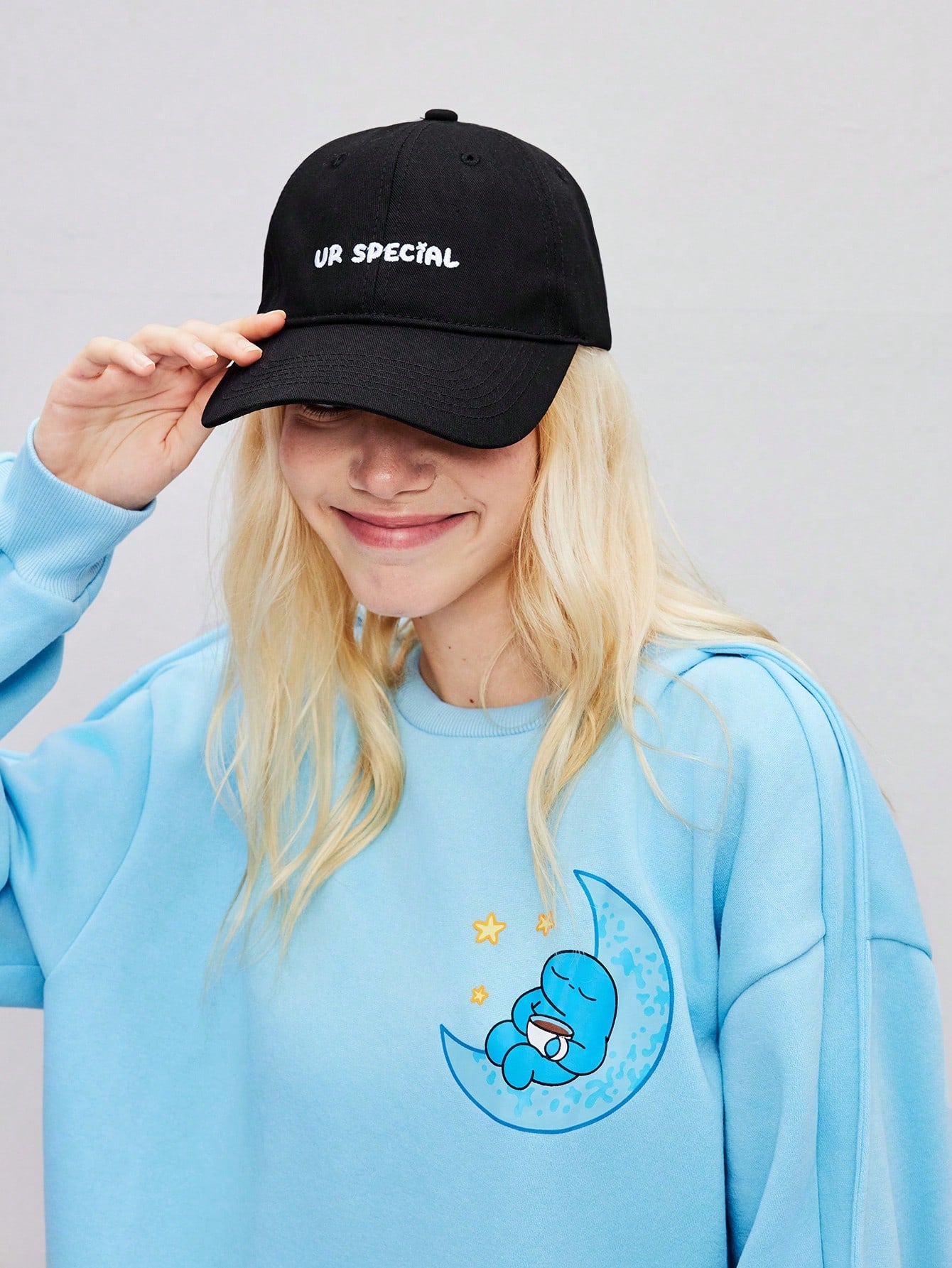 Coolman Gorra de béisbol casual con estampado de letras para mujer artista, para uso diario, vacaciones, Año Nuevo, vacaciones, primavera