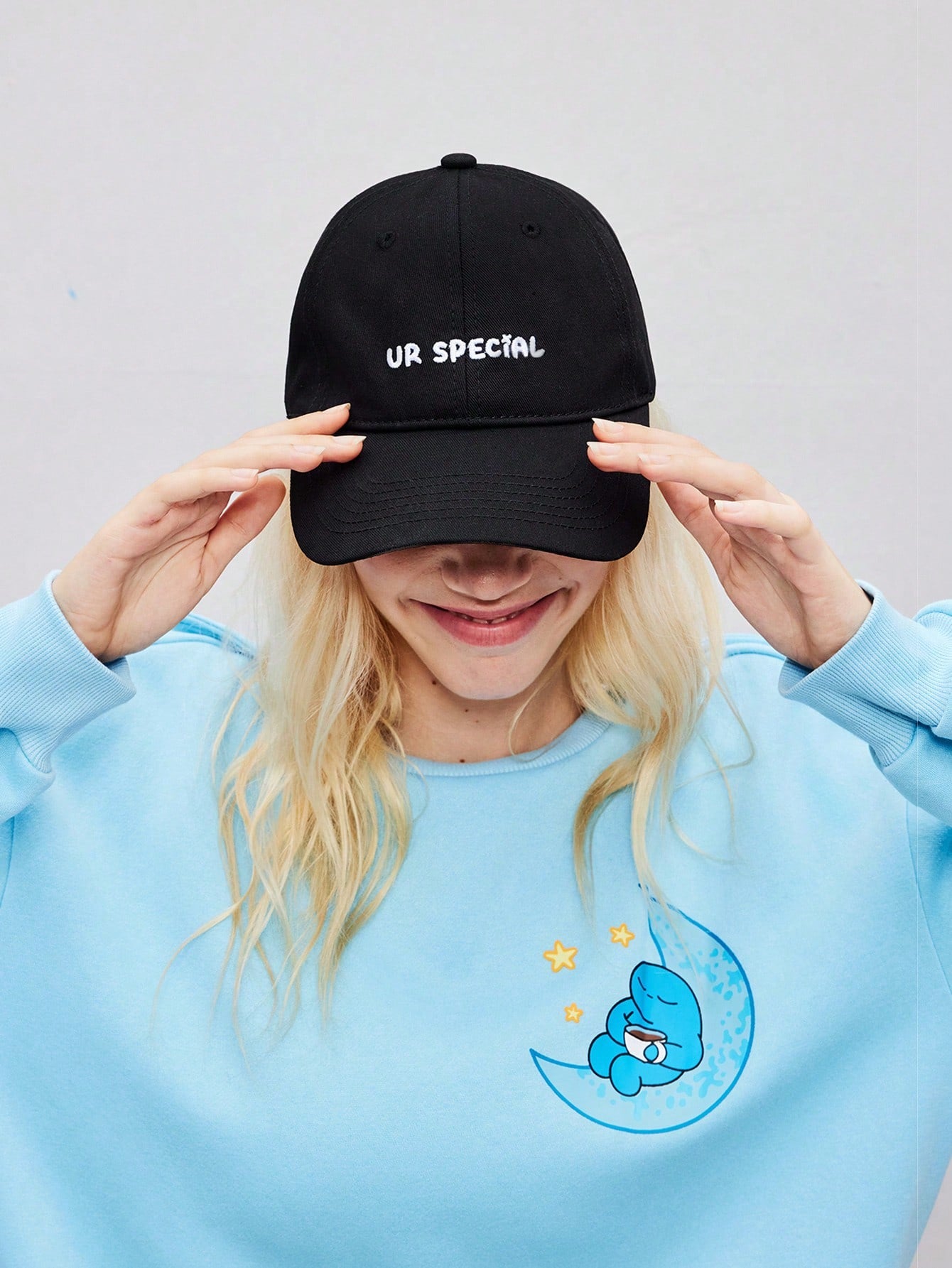 Coolman Gorra de béisbol casual con estampado de letras para mujer artista, para uso diario, vacaciones, Año Nuevo, vacaciones, primavera