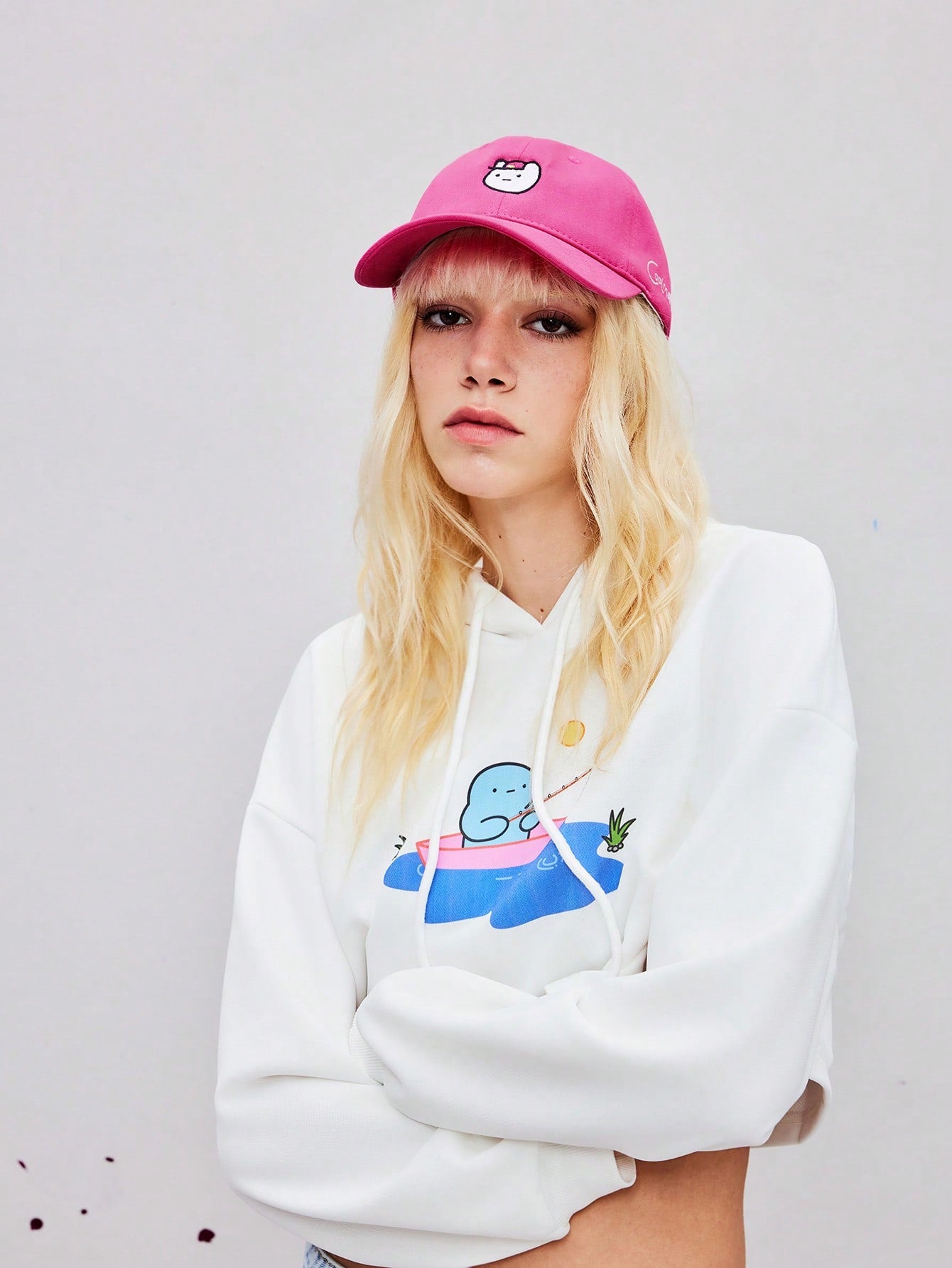 Coolman Gorra de béisbol para mujer con bordado de dibujos animados y letras, adecuada para uso diario, vacaciones, Año Nuevo, vacaciones, primavera