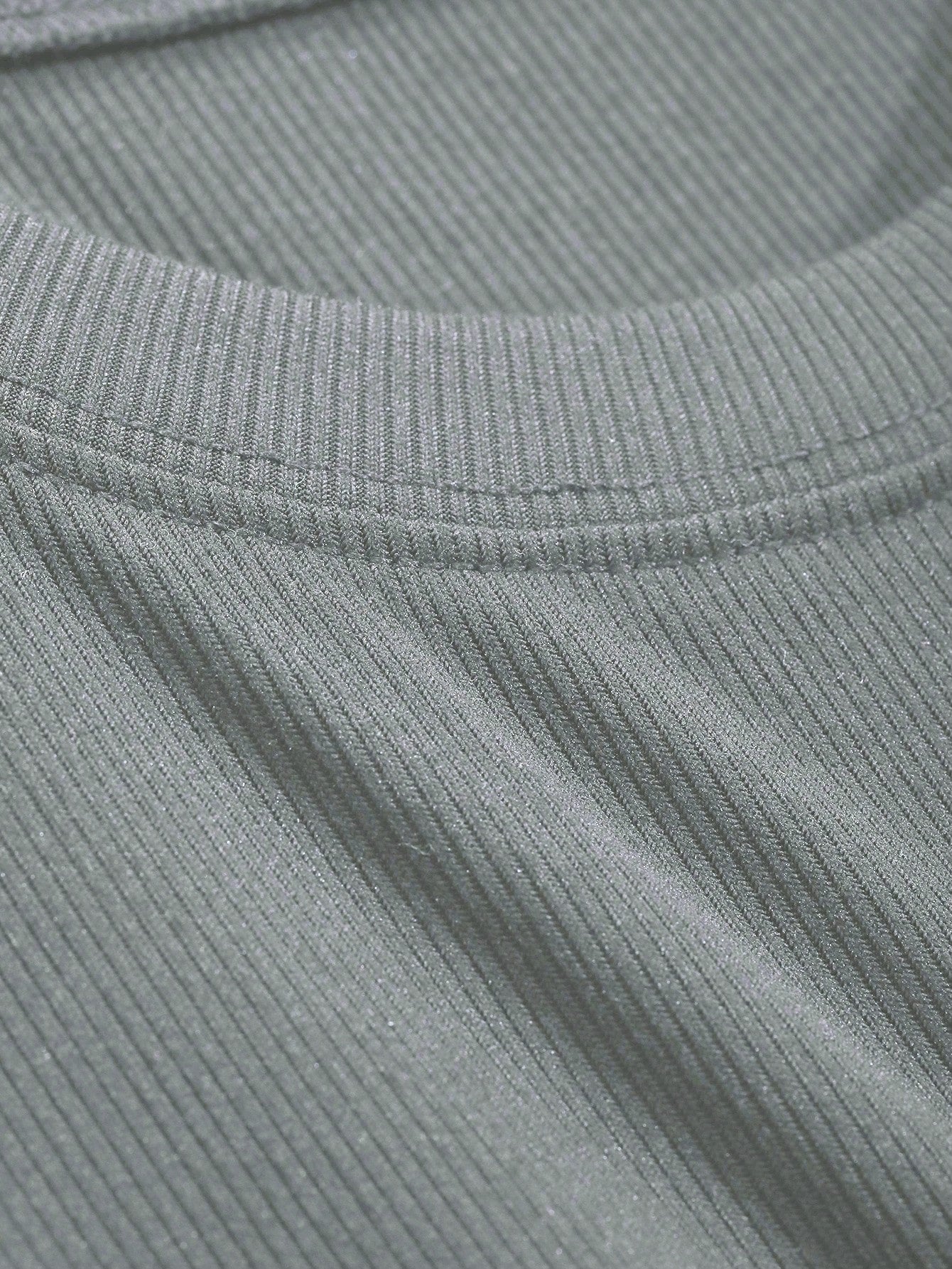 DAZY Camiseta casual de manga larga y cuello redondo de unicolor, ajustada, para mujer, ropa de otoño