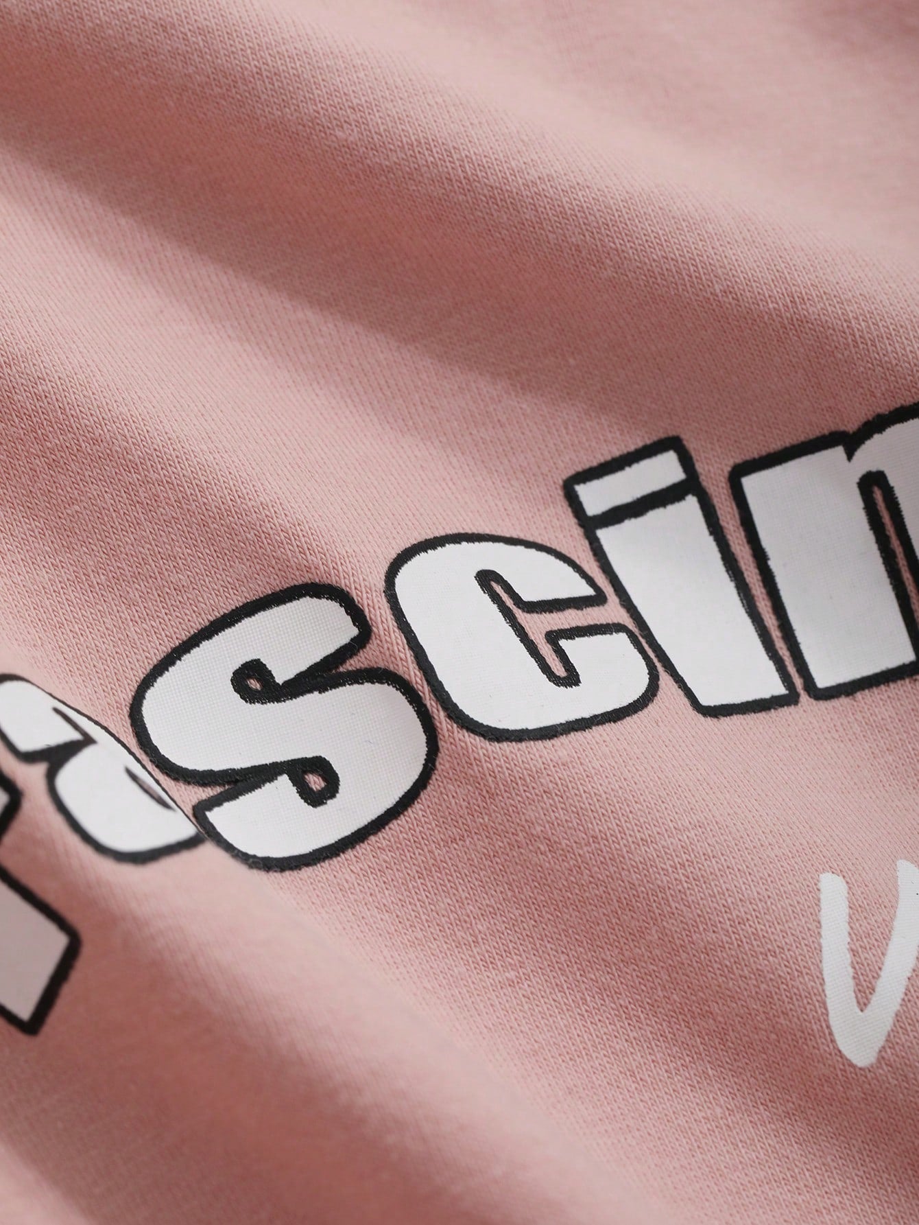 DAZY Camiseta corta de mujer con estampado de letras, para primavera y otoño, de uso casual