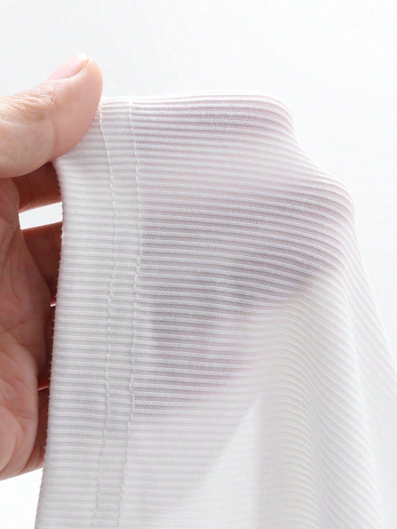 DAZY Top de mujer de unicolor sin mangas de cuello redondo con transparencia