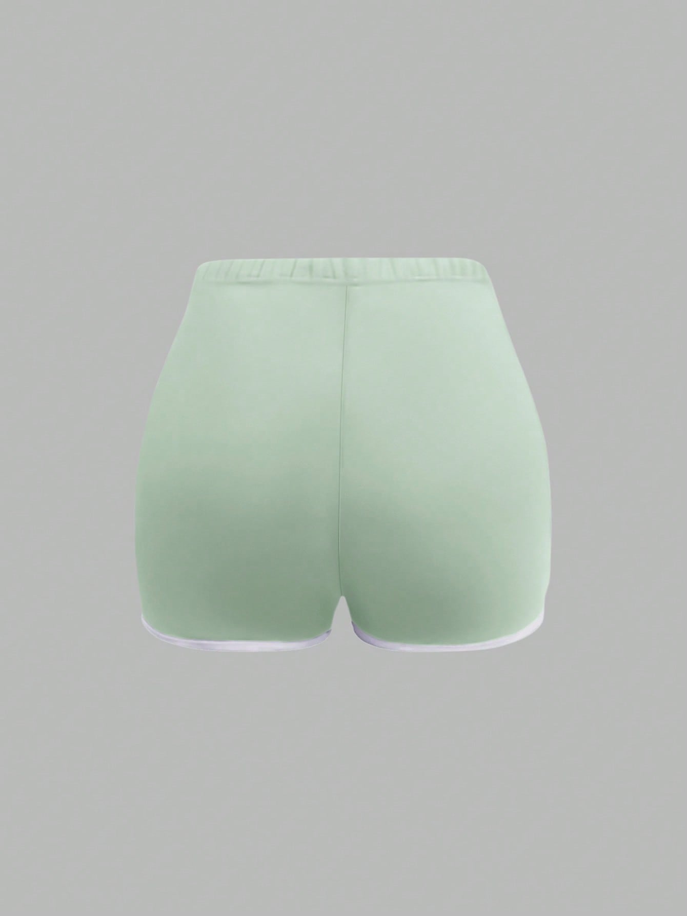 INAWLY Pantalones cortos mini ajustados de verano para mujer con ribete de color de contraste