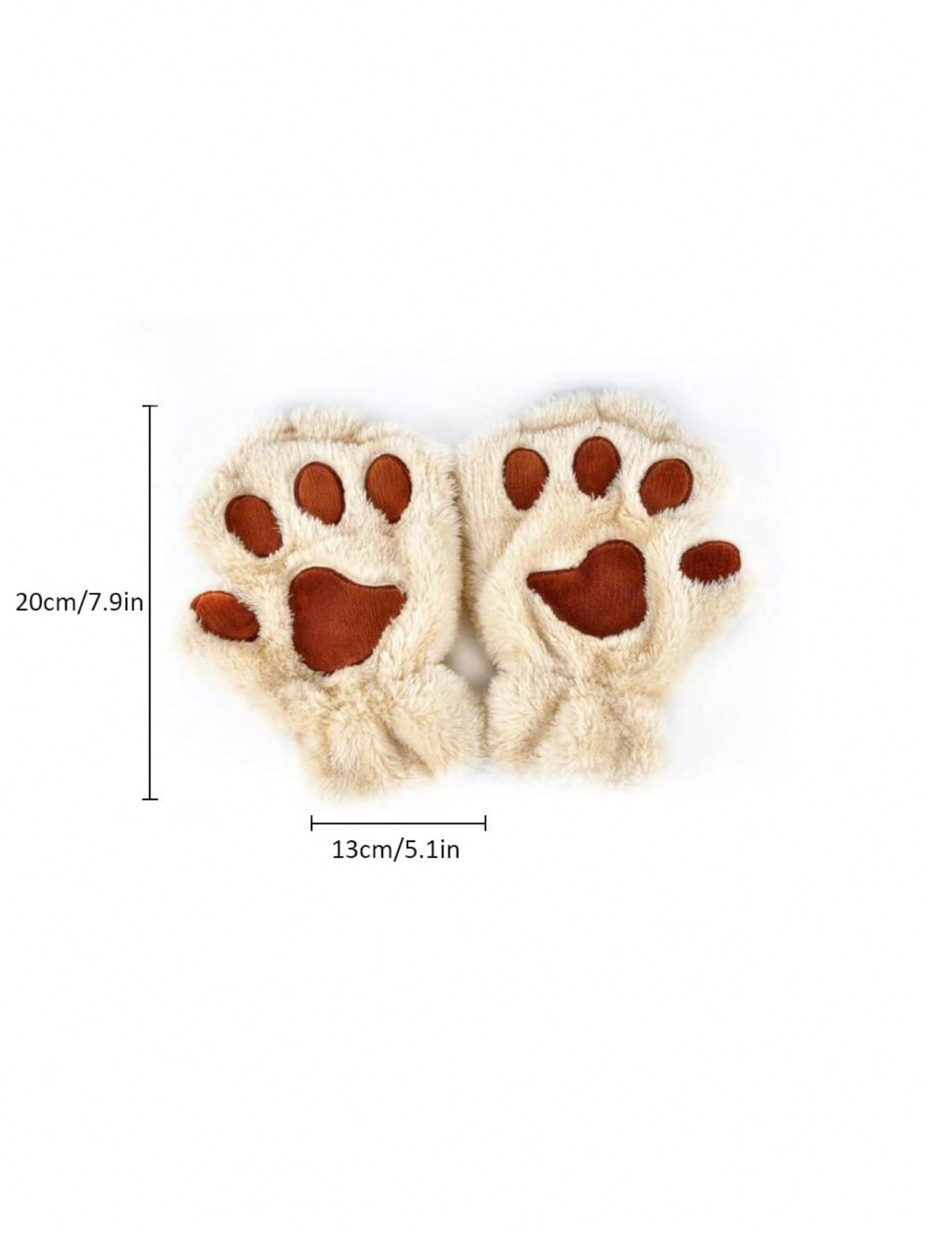 Zazumi Guantes con diseño de pata de gato de dedo abierto, forrados térmicamente, con agarre antideslizante, ideales para escribir, teclear, regalos navideños, relleno de calcetines, ideas de regalo para vacaciones, esti