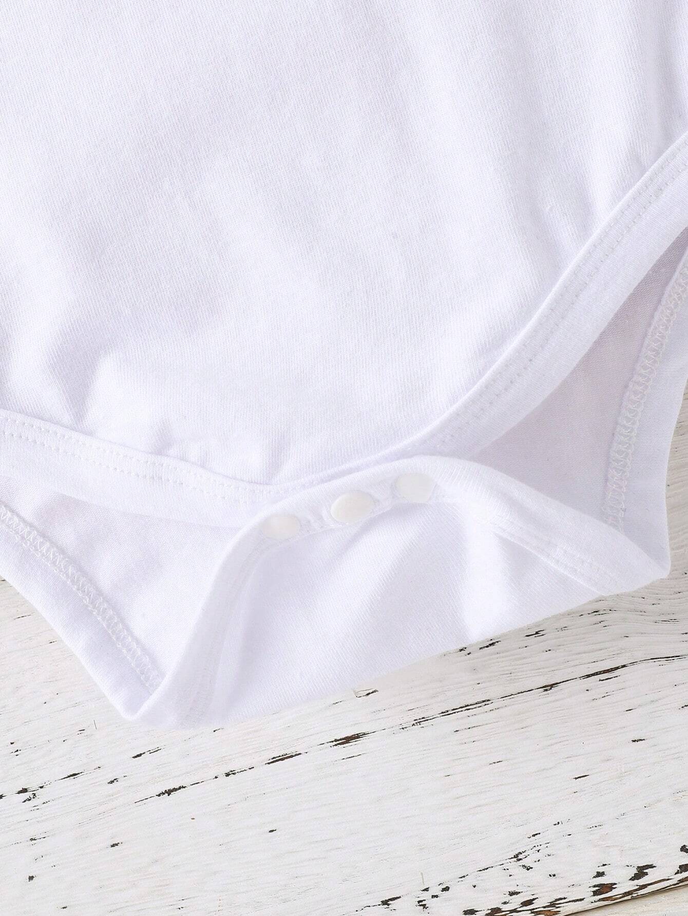 Lindo Body De Bebé Niña Con Estampado Del Eslogan Del Día De San Valentín, Primavera/verano