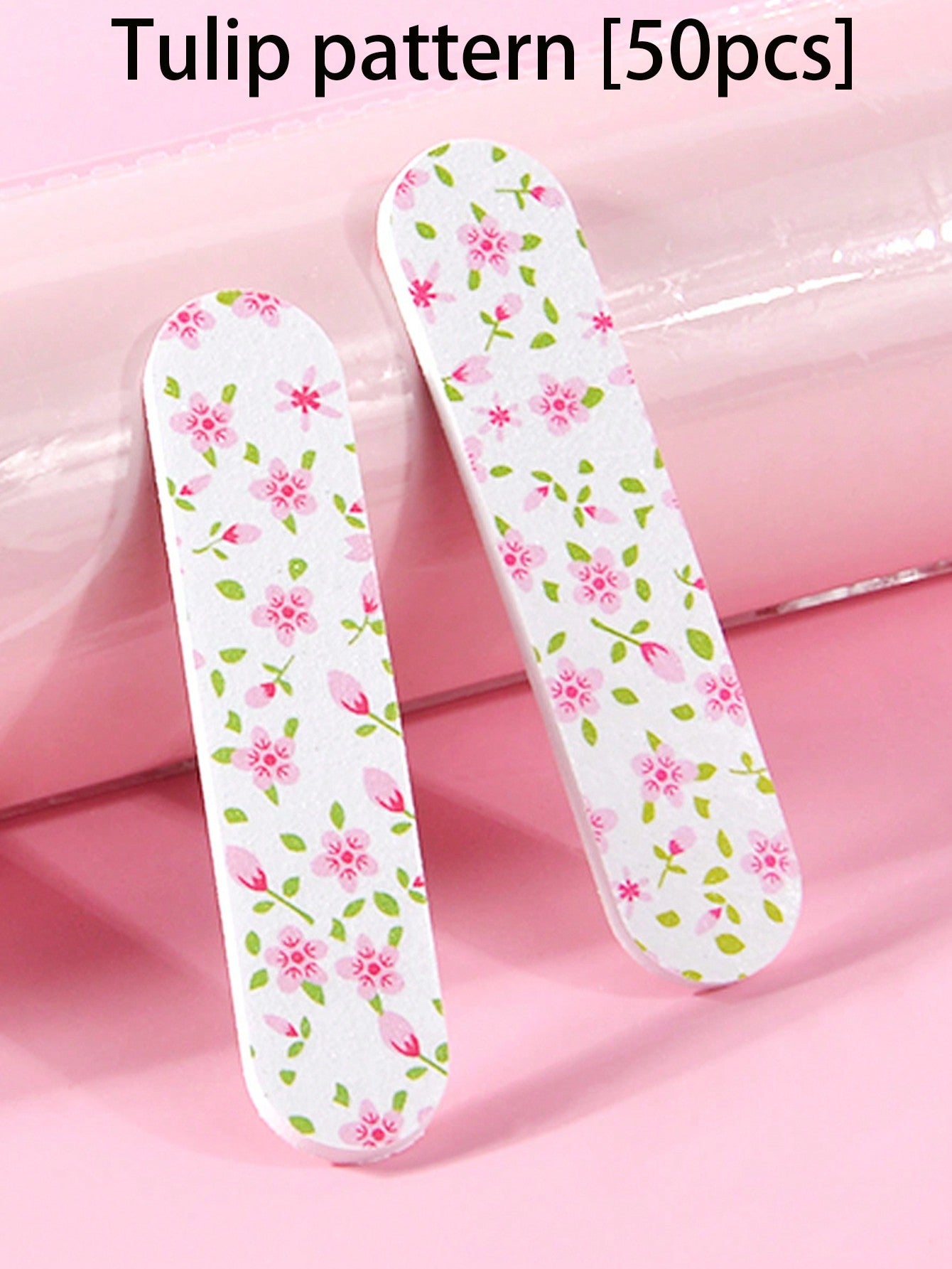 50 piezas Limas de uñas portátiles duraderas de doble cara, aptas para uñas naturales y artificiales, diseño compacto y colorido para manicura y pedicura