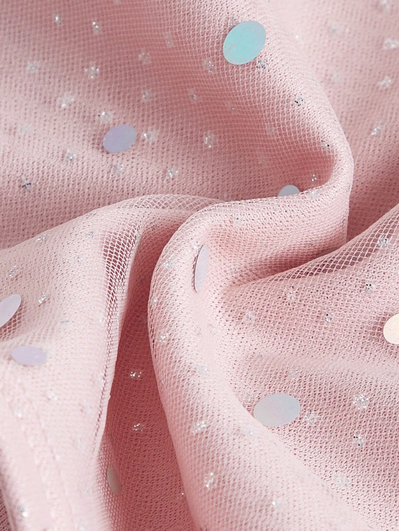 SHEIN MOD Top de tirantes con diseño de lentejuelas con cordón delantero pecho con fruncido