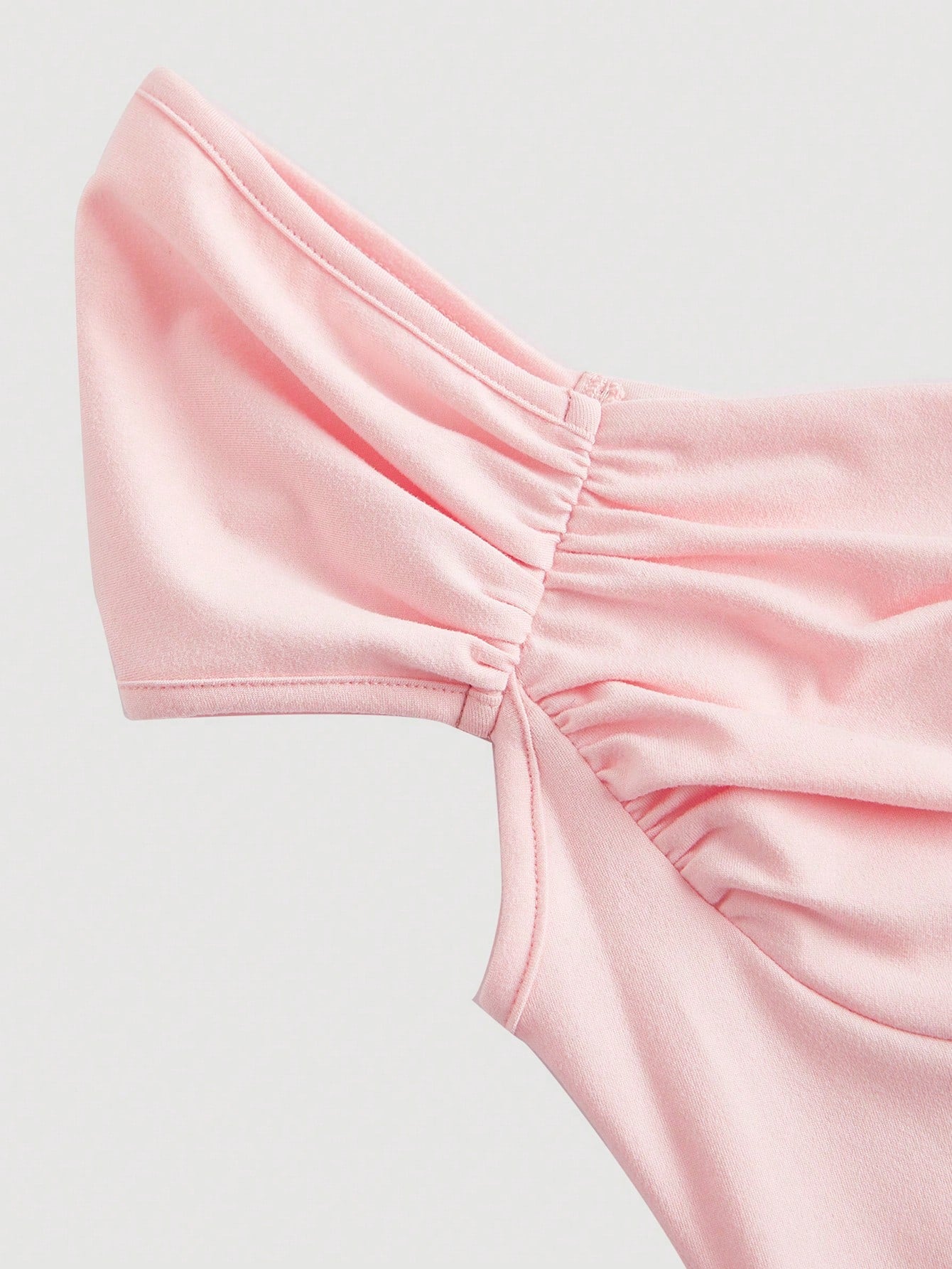 SHEIN MOD Camiseta de manga corta con aplique 3D de flor de rosa