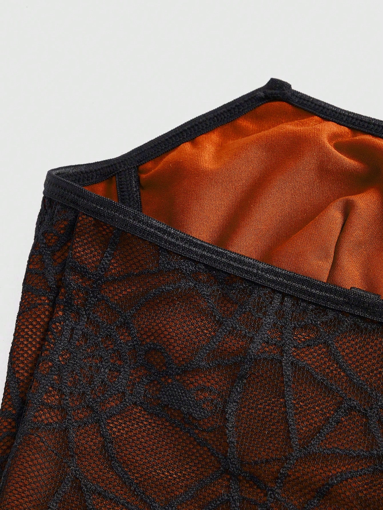 ROMWE Goth Top corto con diseño de cuello tipo collarín de encaje con estampado de telaraña, murciélagos y calabaza gótica para damas
