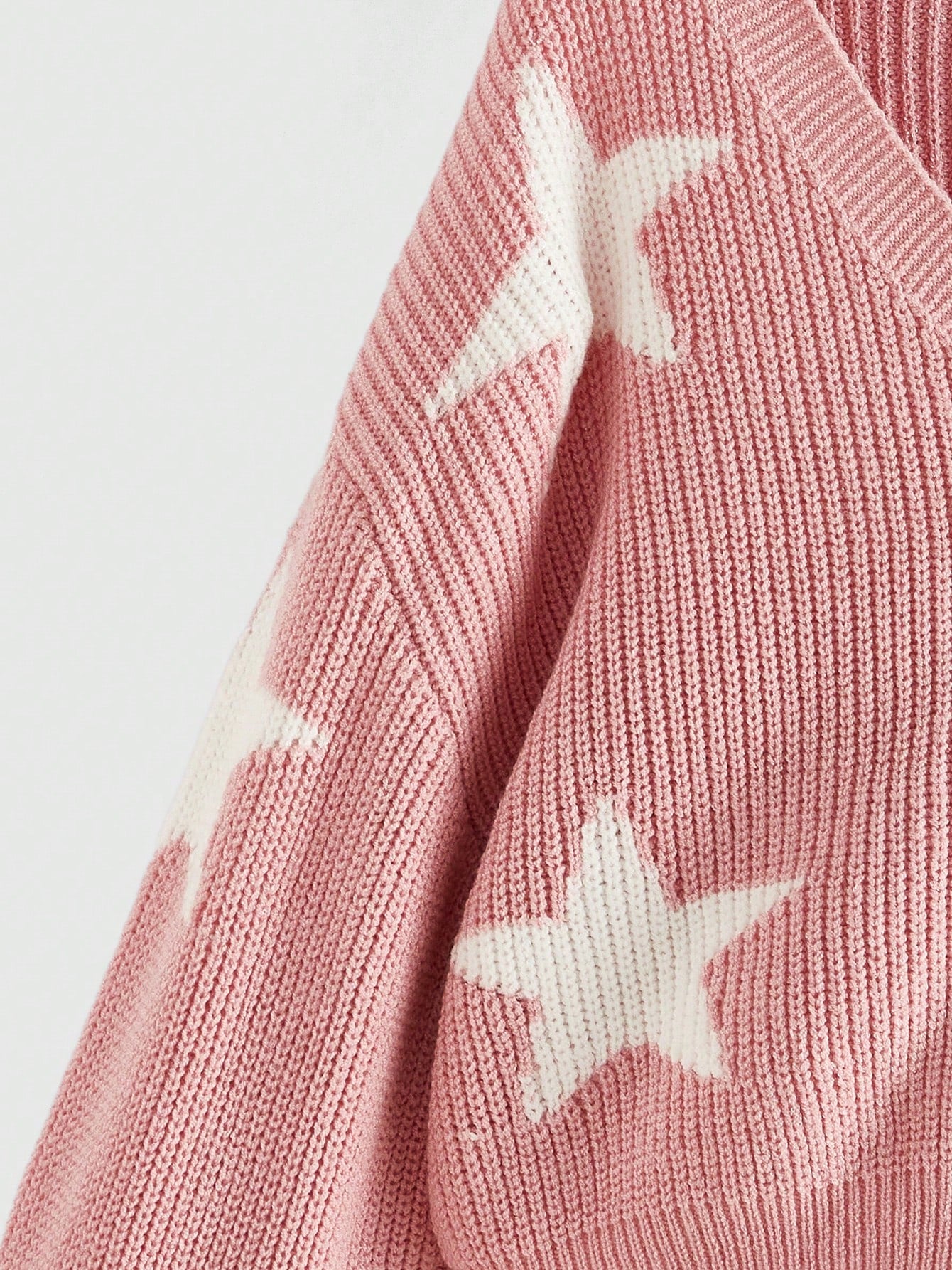 ROMWE Kawaii Cárdigan con bloque de color y estampado de estrellas, estilo casual para otoño