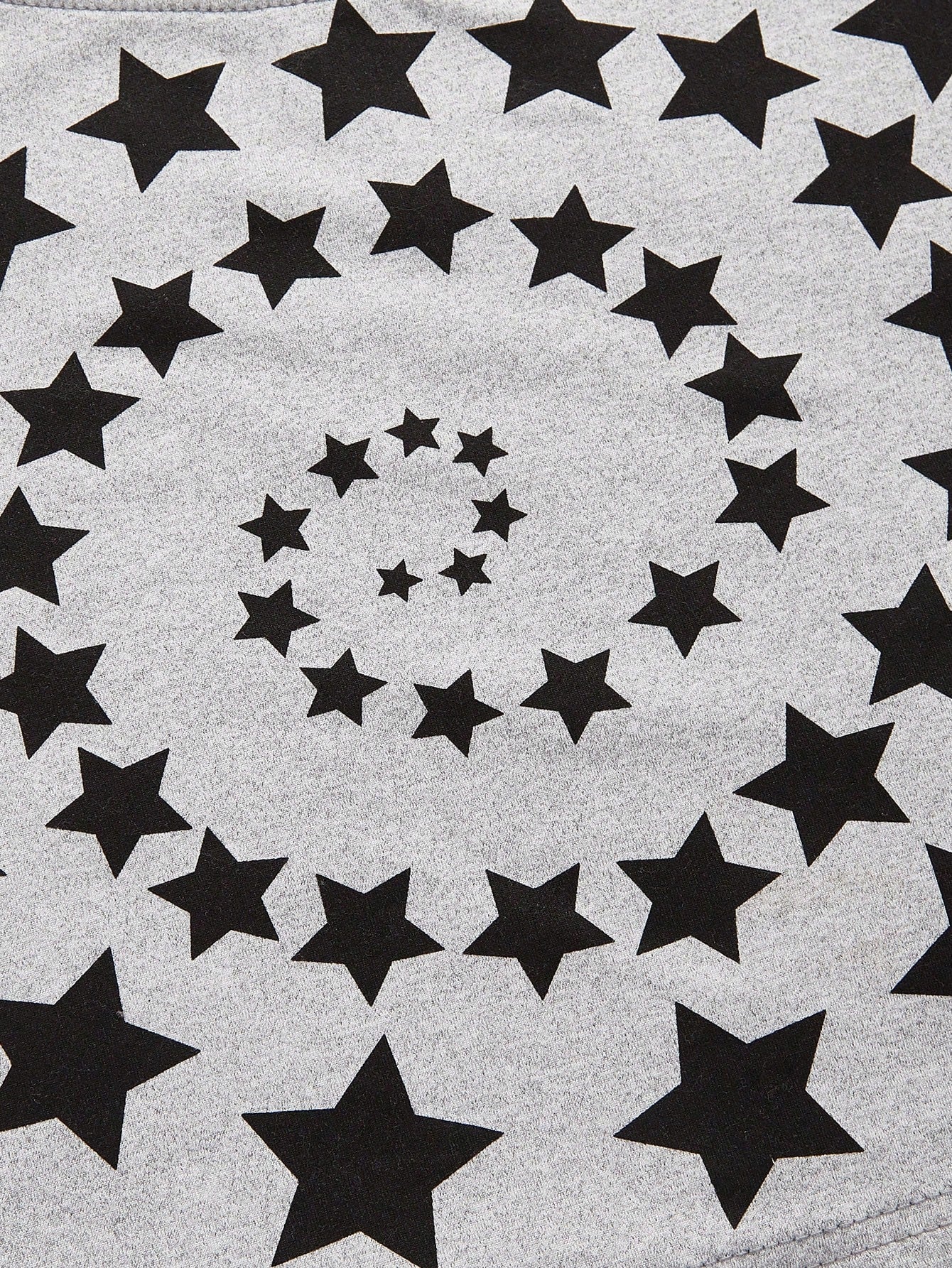 ROMWE Grunge Punk Camiseta Con Estampado De Estrellas Para Mujer