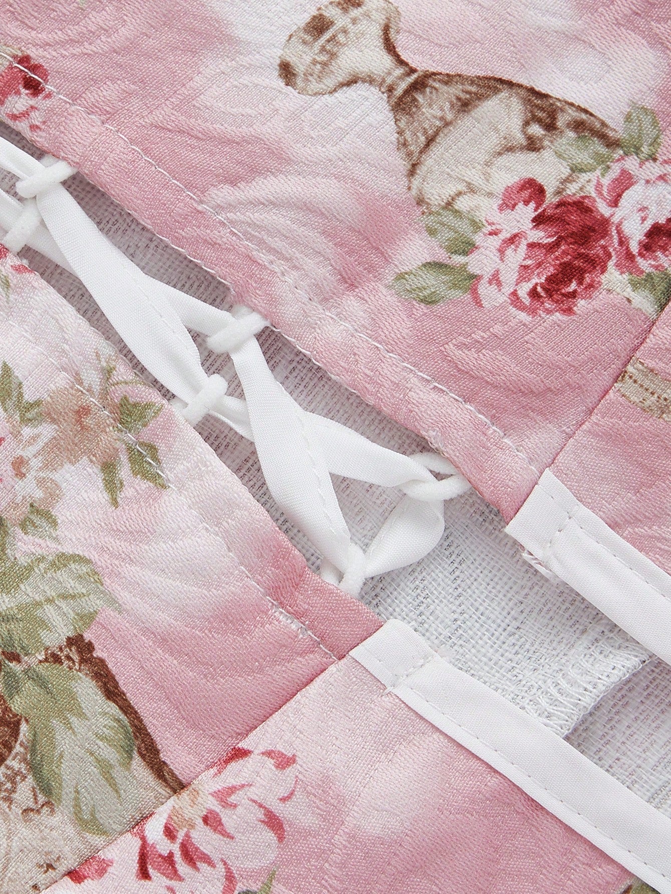 ROMWE Kawaii Top de tanque de camisola con estampado floral para Mujeres en estilo de vacaciones