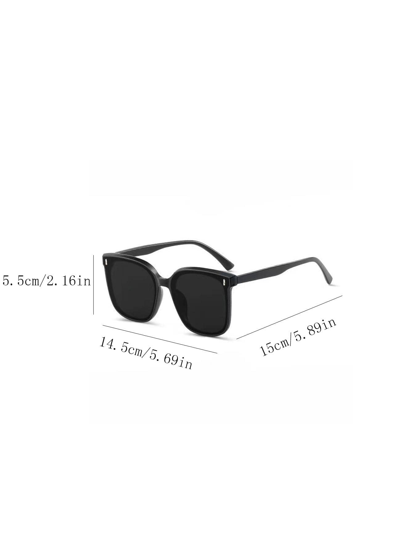 1 pieza Gafas grandes unisex transparentes, accesorios para gafas de luz azul para mujeres