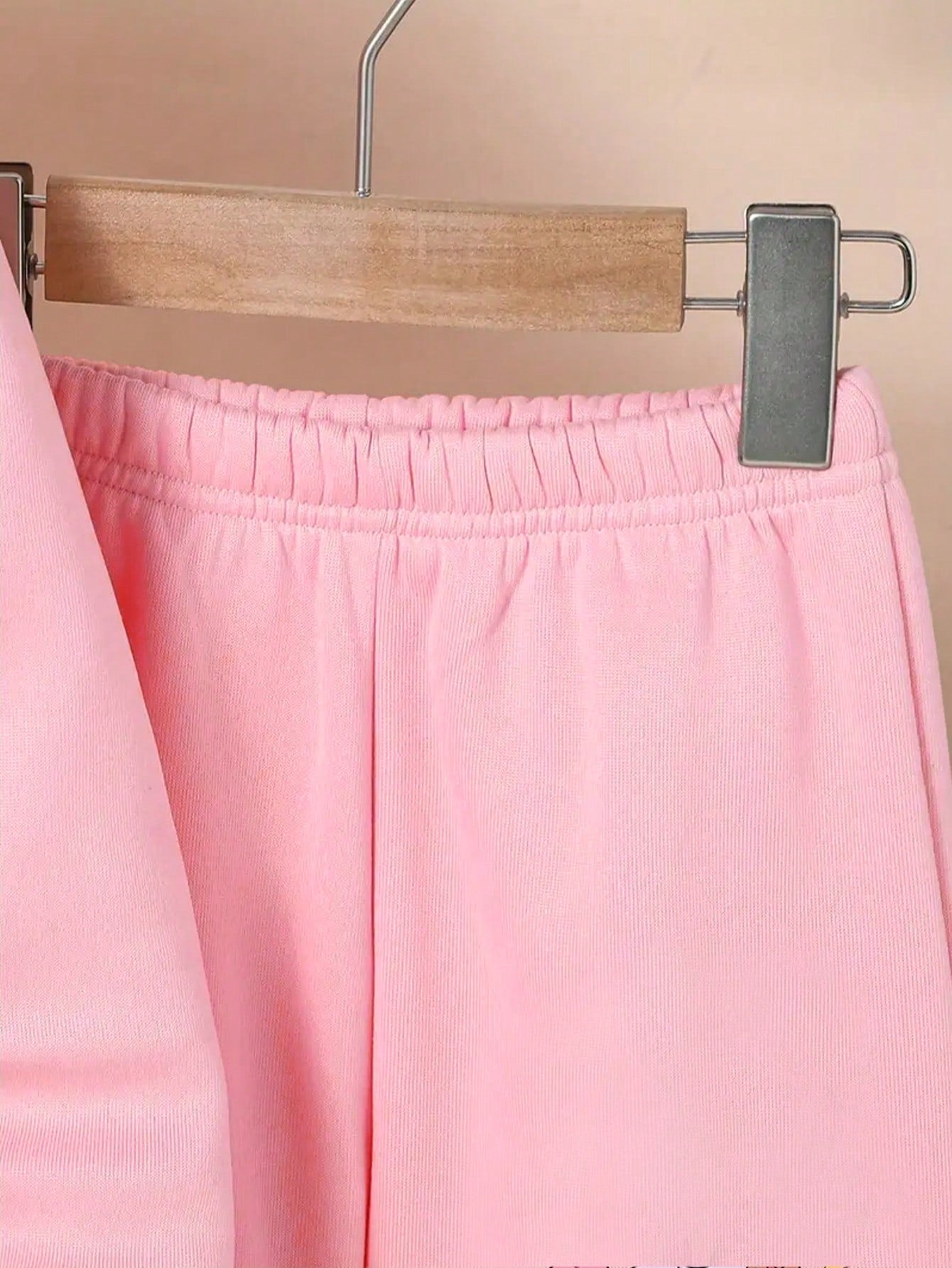 Set de 2 piezas con capucha y pantalones estampado de niñas con ojos grandes, estilo casual para bebé niña