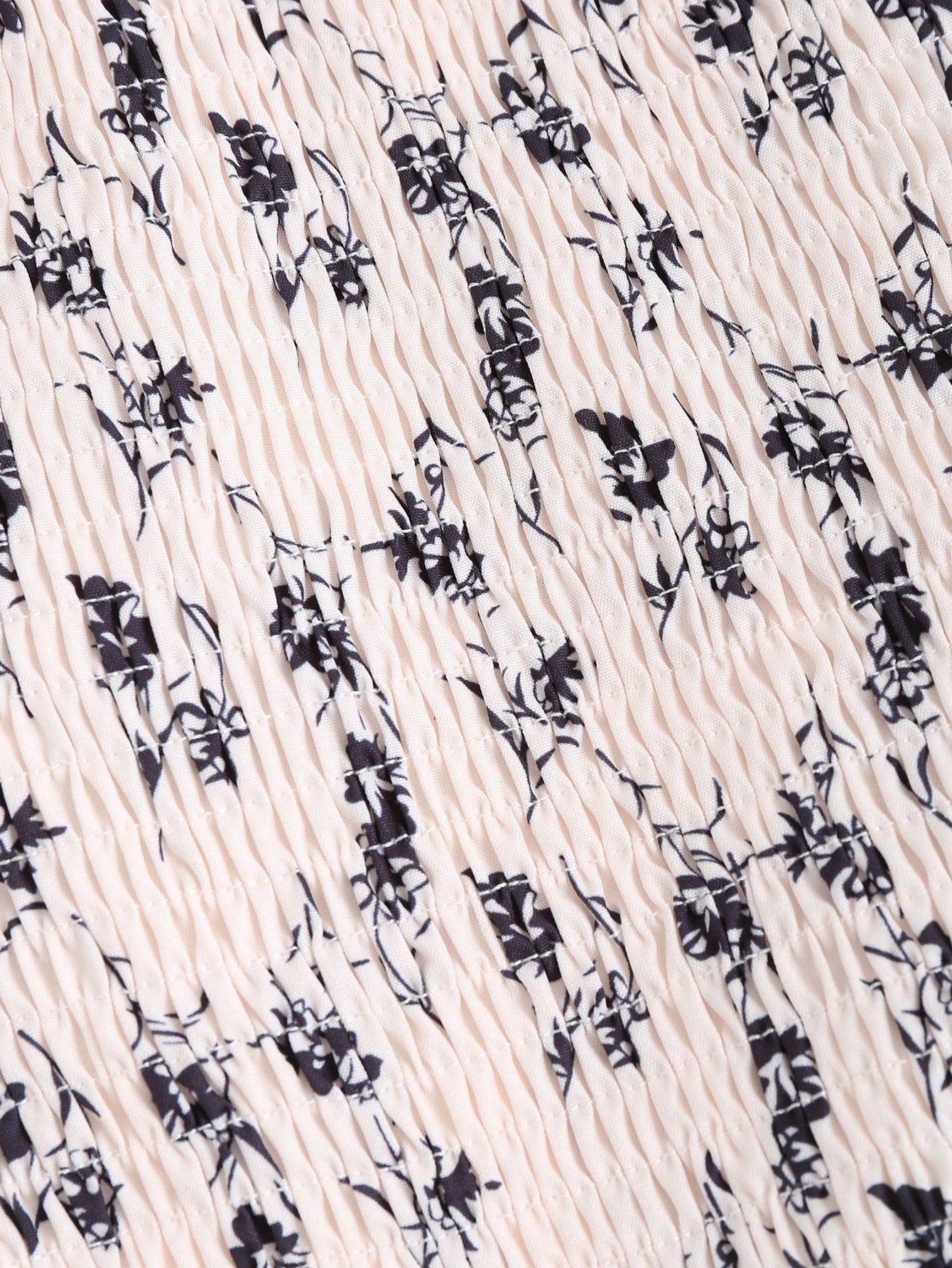 Flirla Mujeres camisa llena de pliegues con estampado y parche de arco, fashion diario para primavera y verano