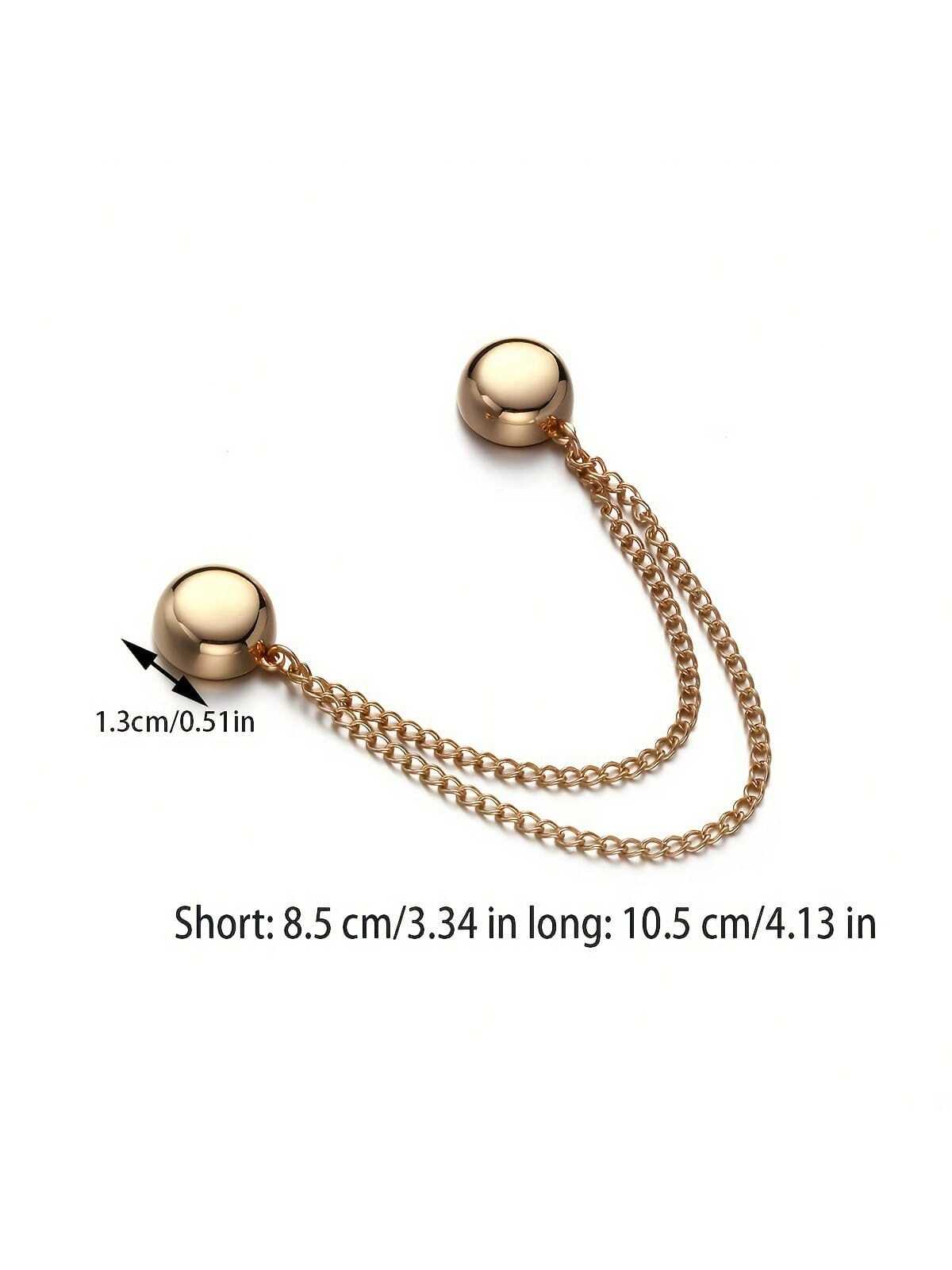 1 pieza Clip magnético ajustable para pantalones y puños - de aleación, broches desmontables para bajos, se ajusta a pantalones y camisetas, sujetador de ropa sin costuras, apretador de cinturón