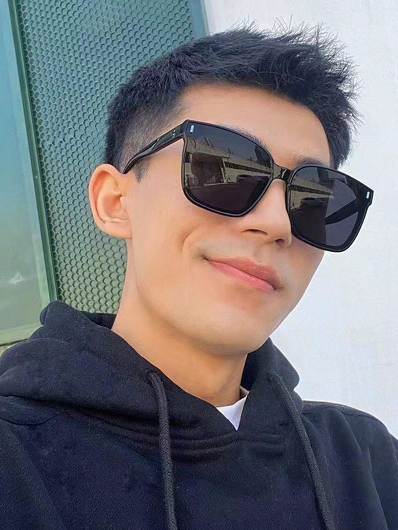 1 pieza Gafas grandes unisex transparentes, accesorios para gafas de luz azul para mujeres