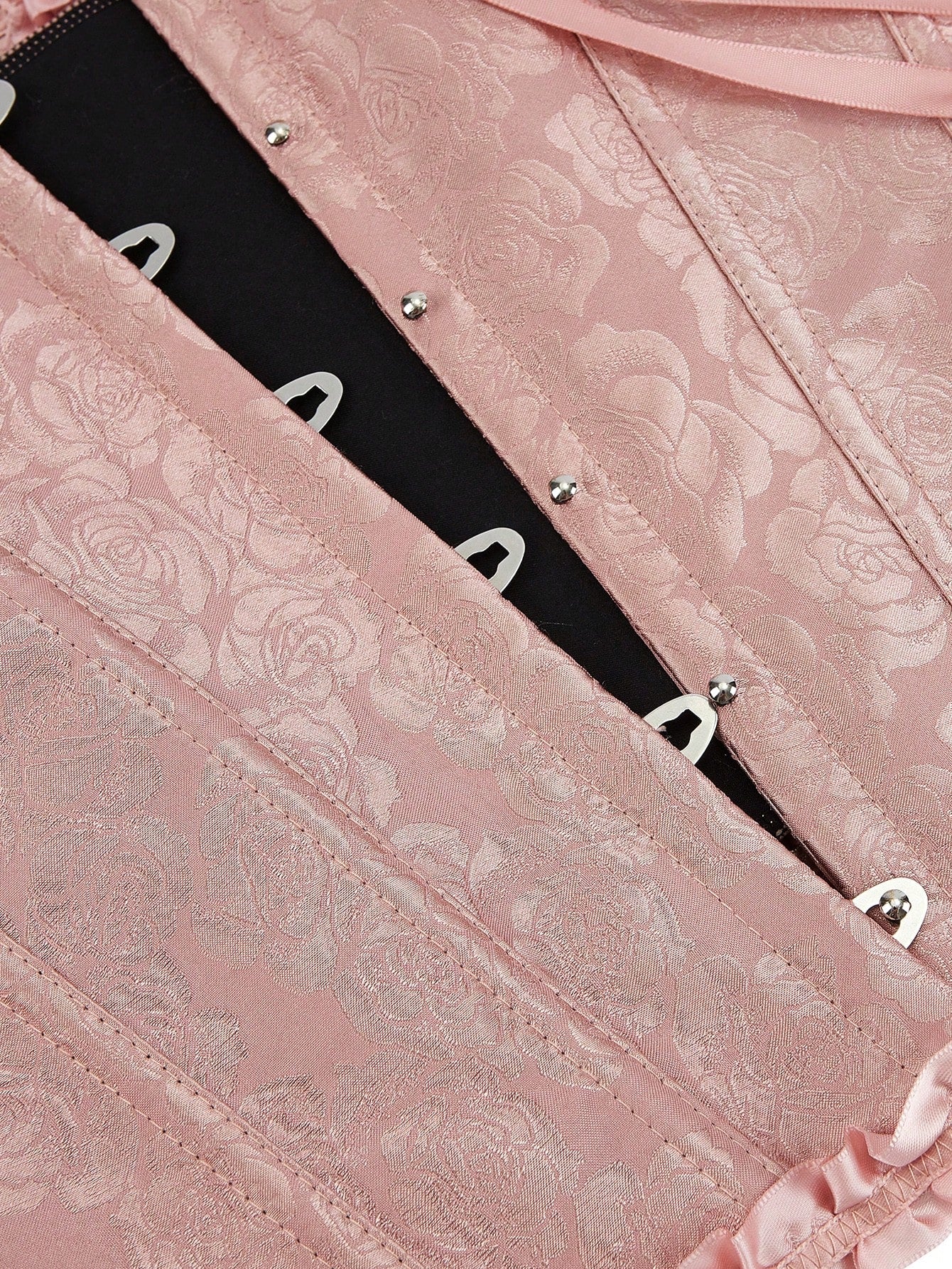 Corpiño de busto alto clásico, corsé sin tirantes con ajuste ceñido, ajustado con boning y ribete de volantes, adecuado para vestidos de gala, fiestas de disfraces y ropa exterior