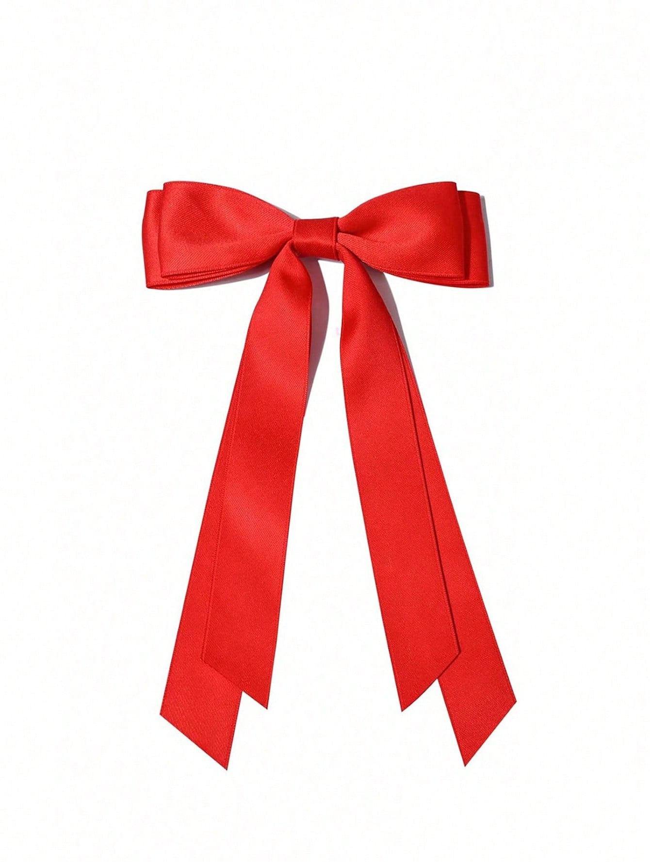 Set de 4 broches de pelo de satén negro, blanco y rojo con lazo, accesorios de pelo elegantes y versátiles de alta gama, adecuados para el uso diario, ir al trabajo, casual, fiestas, lavarse la cara