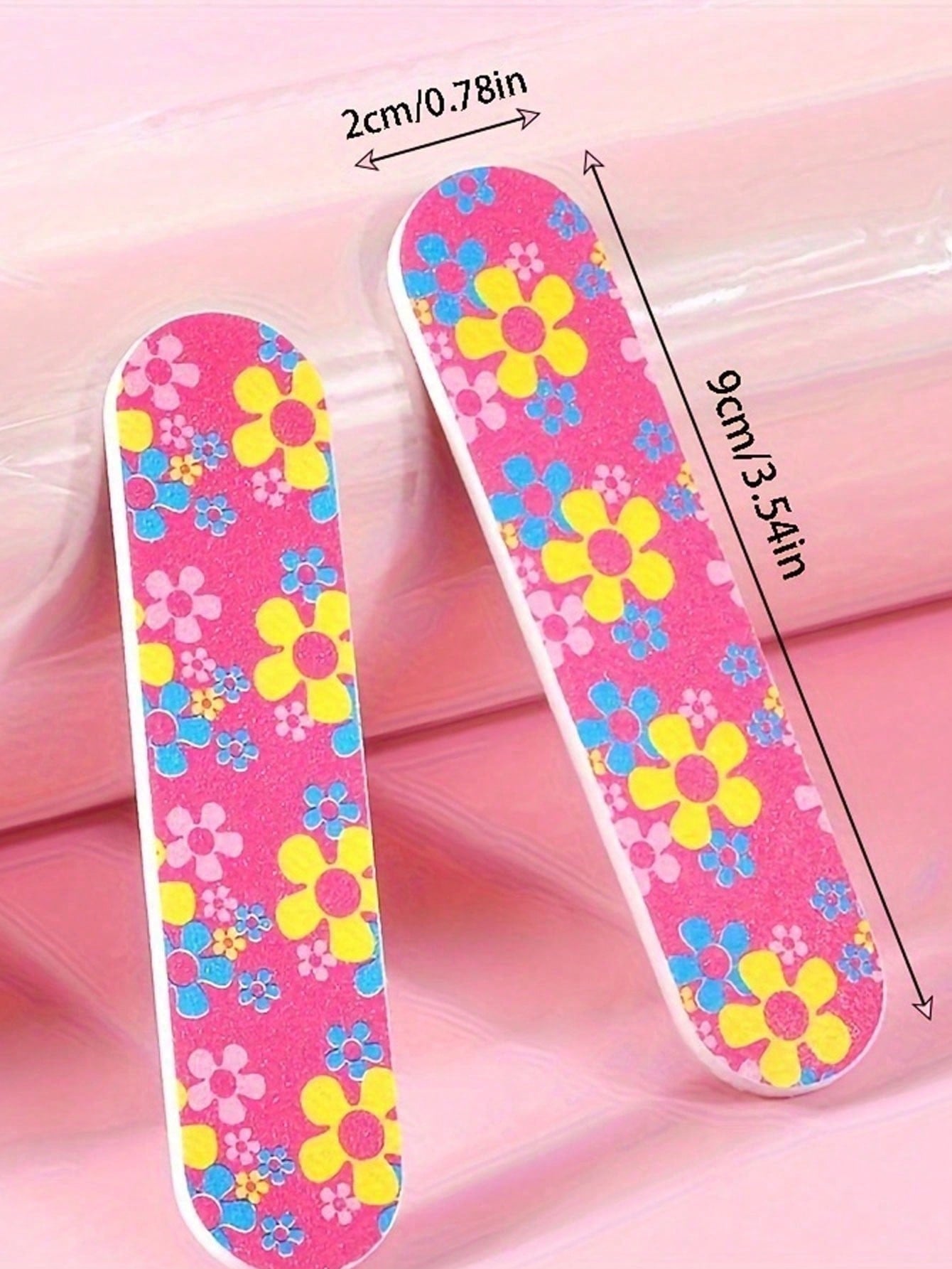 50 piezas Limas de uñas portátiles duraderas de doble cara, aptas para uñas naturales y artificiales, diseño compacto y colorido para manicura y pedicura