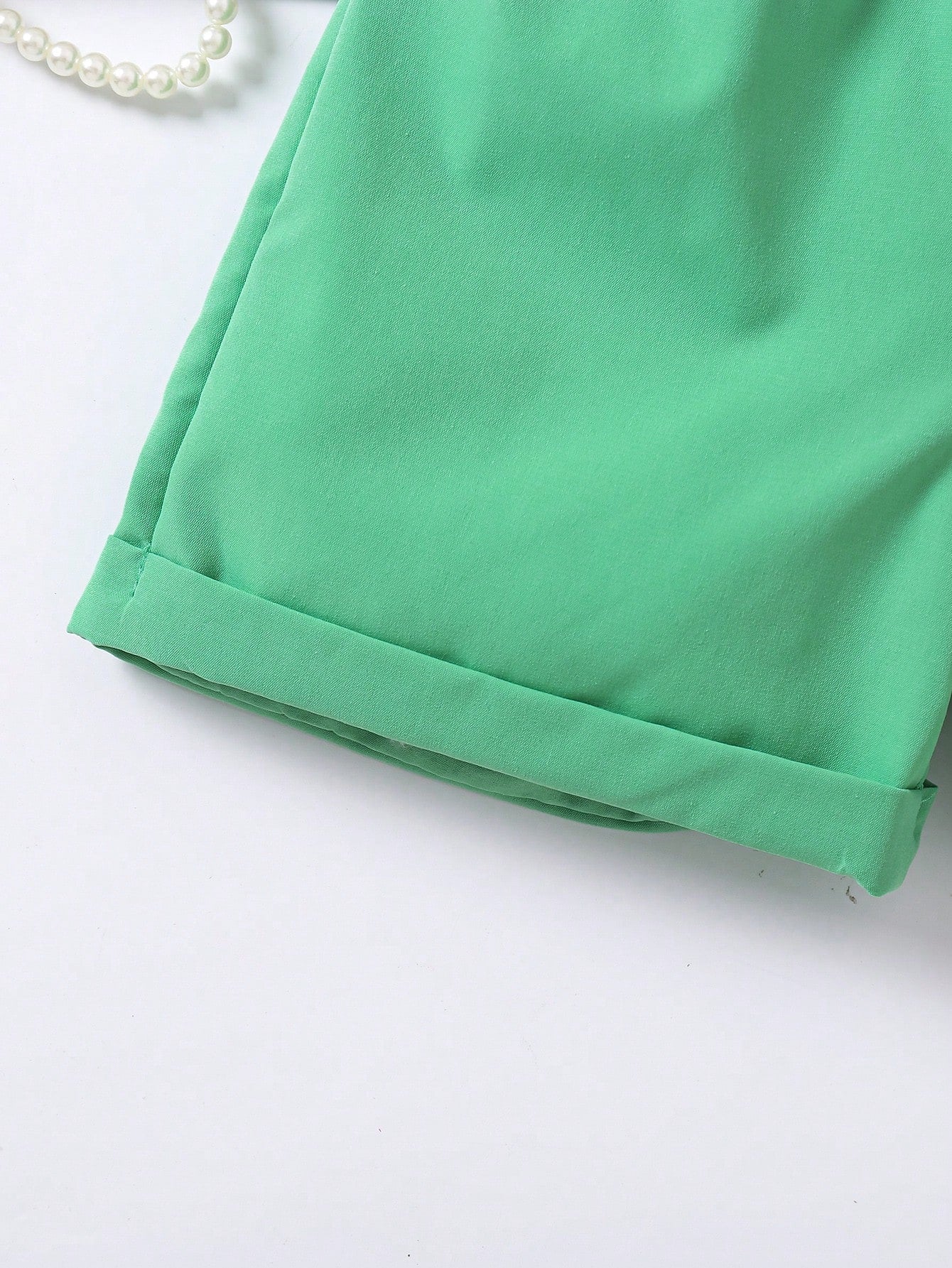 Pantalones cortos de verano de cintura alta con línea A y pierna ancha con cinturón, para niñas jóvenes de moda