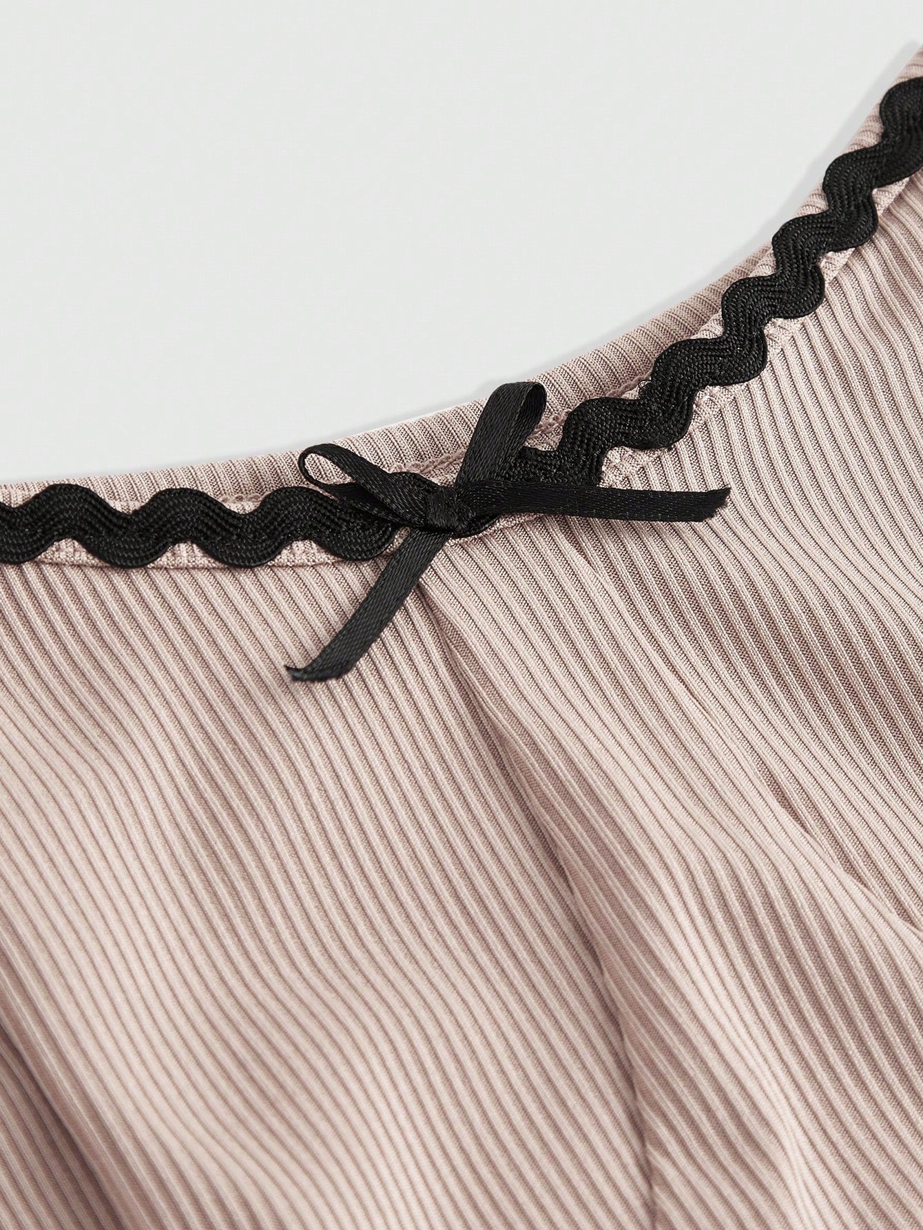 ROMWE Camiseta casual de mujer con mangas raglán y lazo lindo