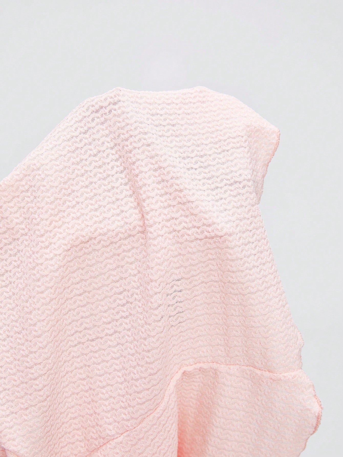 ROMWE Camiseta unicolor con nudo delantero