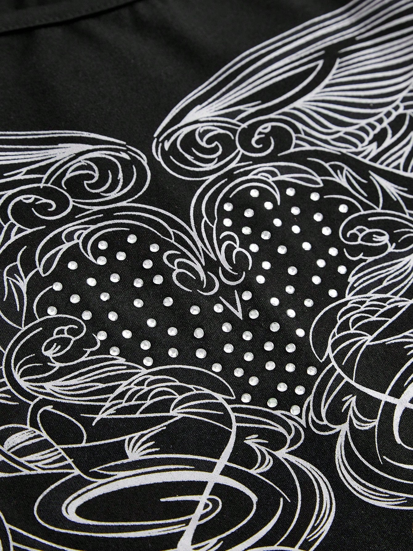 ROMWE Fairycore Camisetas de Mujer Diamante de imitación Gráfico Casual