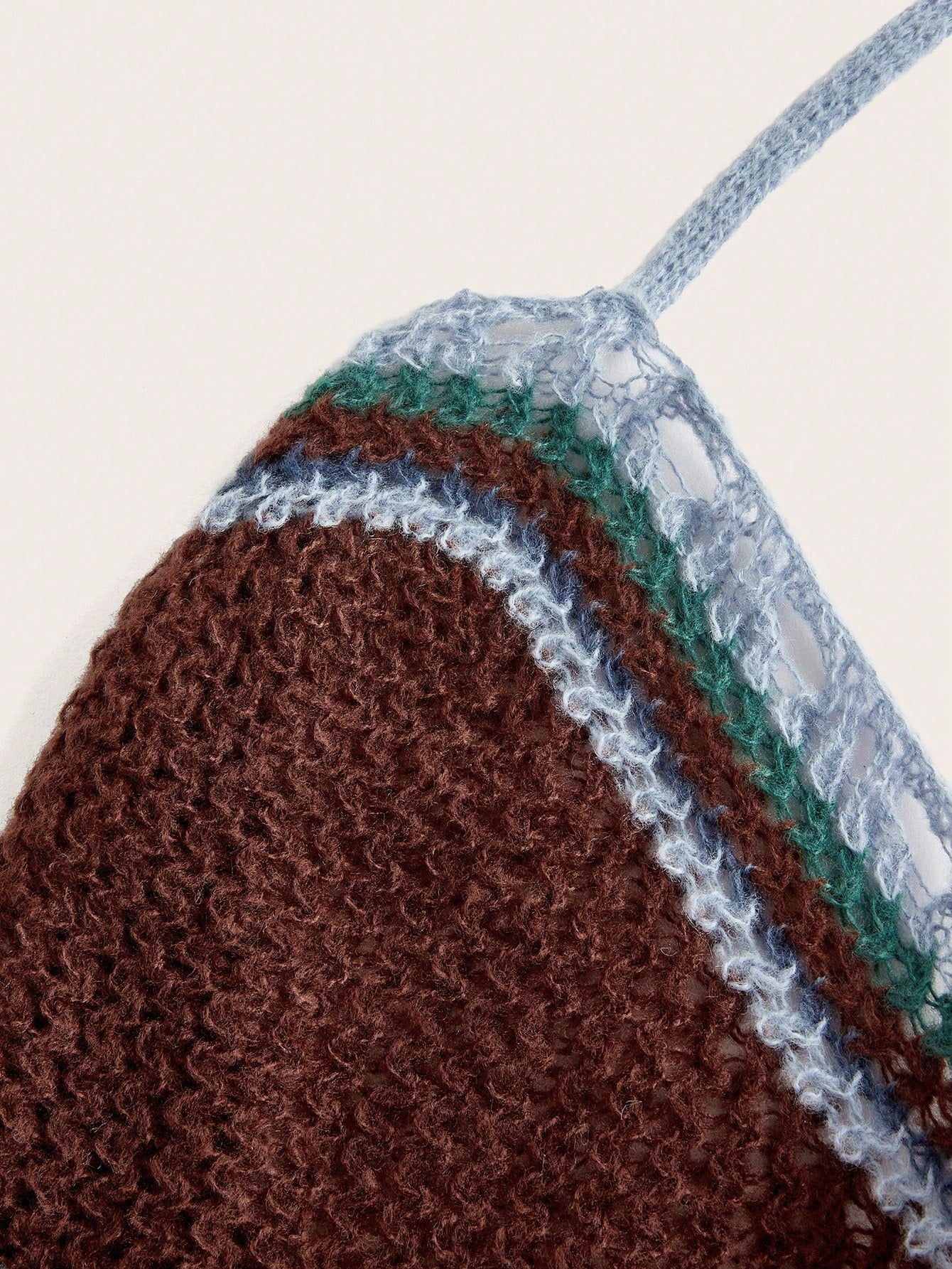 ROMWE Fairycore Top De Punto Sin Mangas Con Estampado De Rayas Y Flecos En El Dobladillo