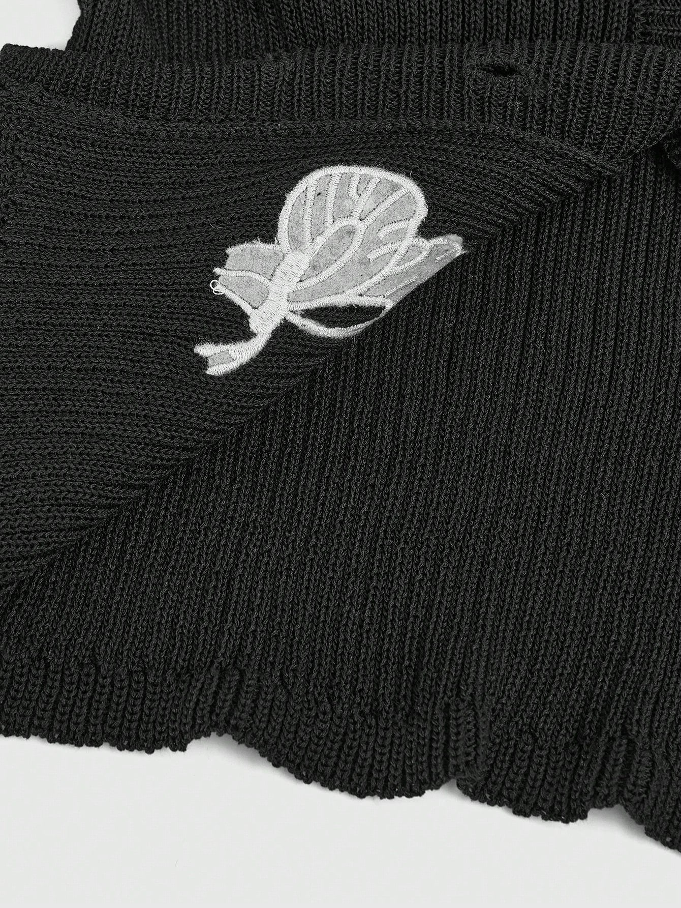 ROMWE Goth Suéter casual de mujer con botones delanteros, mangas largas y detalles gráficos