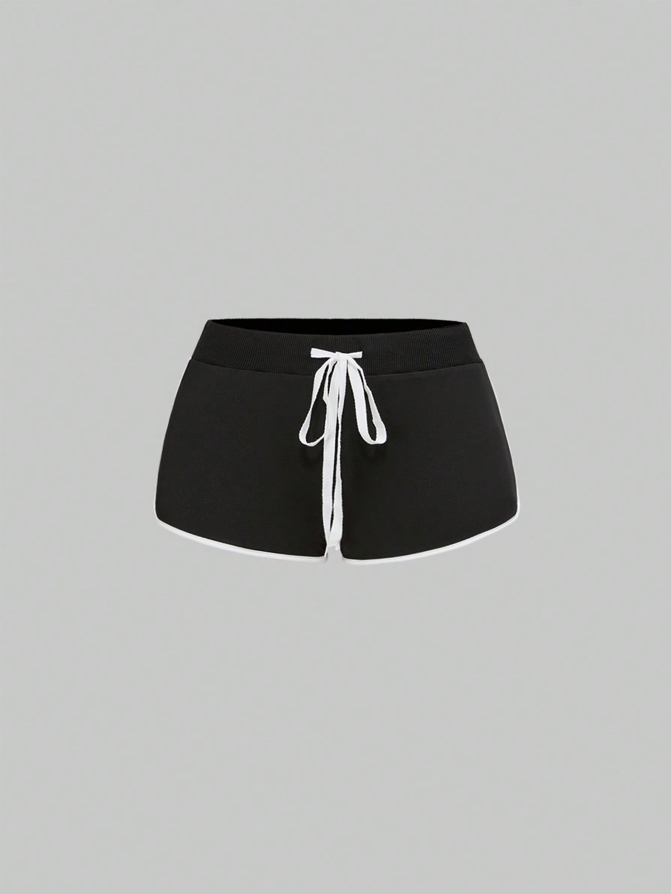 ROMWE J-Fashion Short de mujer con estampado de estrella de cinco puntas y letras en inglés, cintura baja y muy corto, con estampa de la bandera de Union Jack, en estilo Y2K Baddie
