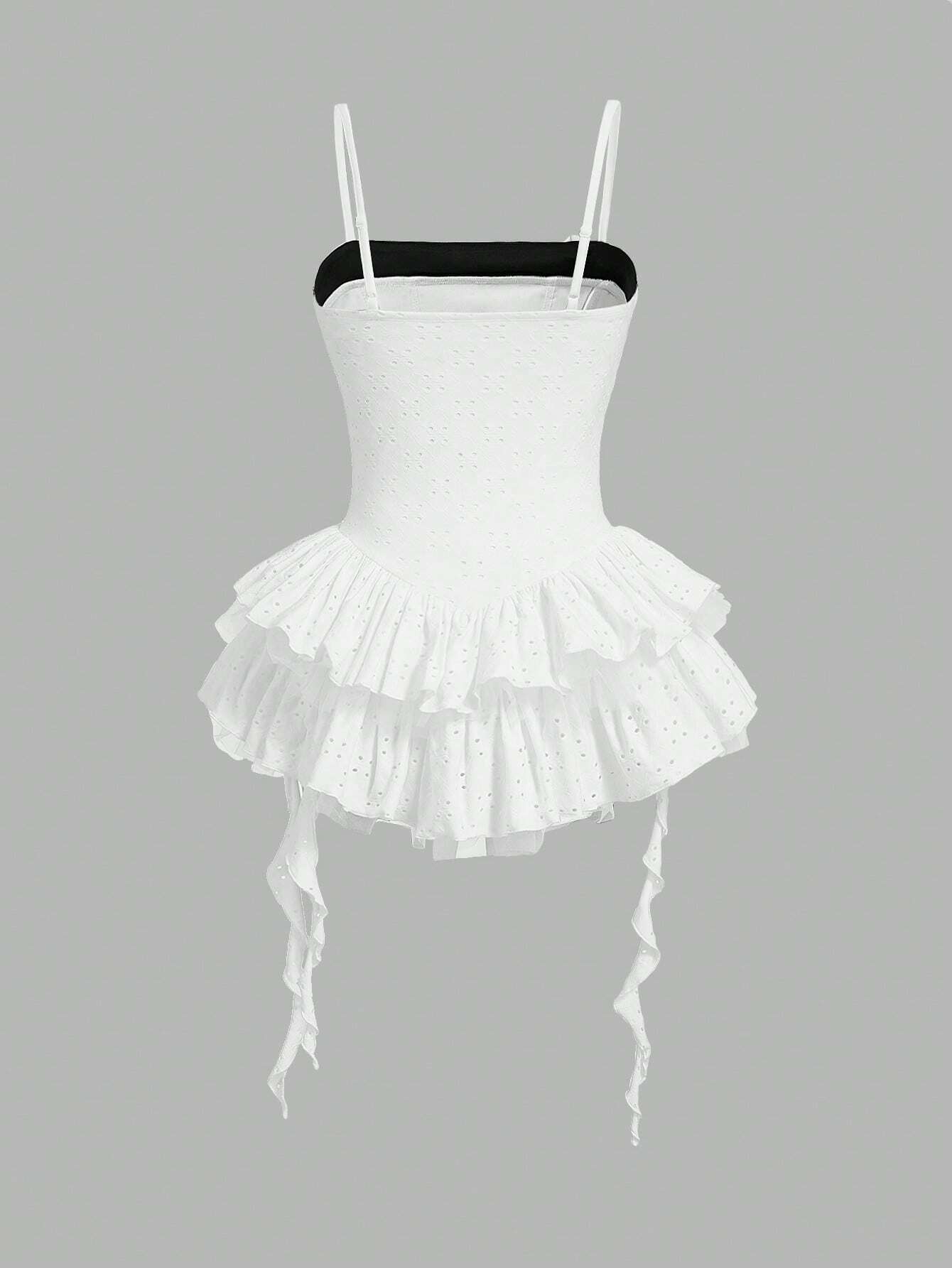 SHEINNeu Vestido de verano estilo dulce coqueto con temática de cumpleaños de Kawaii, estilo de princesa dulce con tirantes de lazo rosa y de ballet