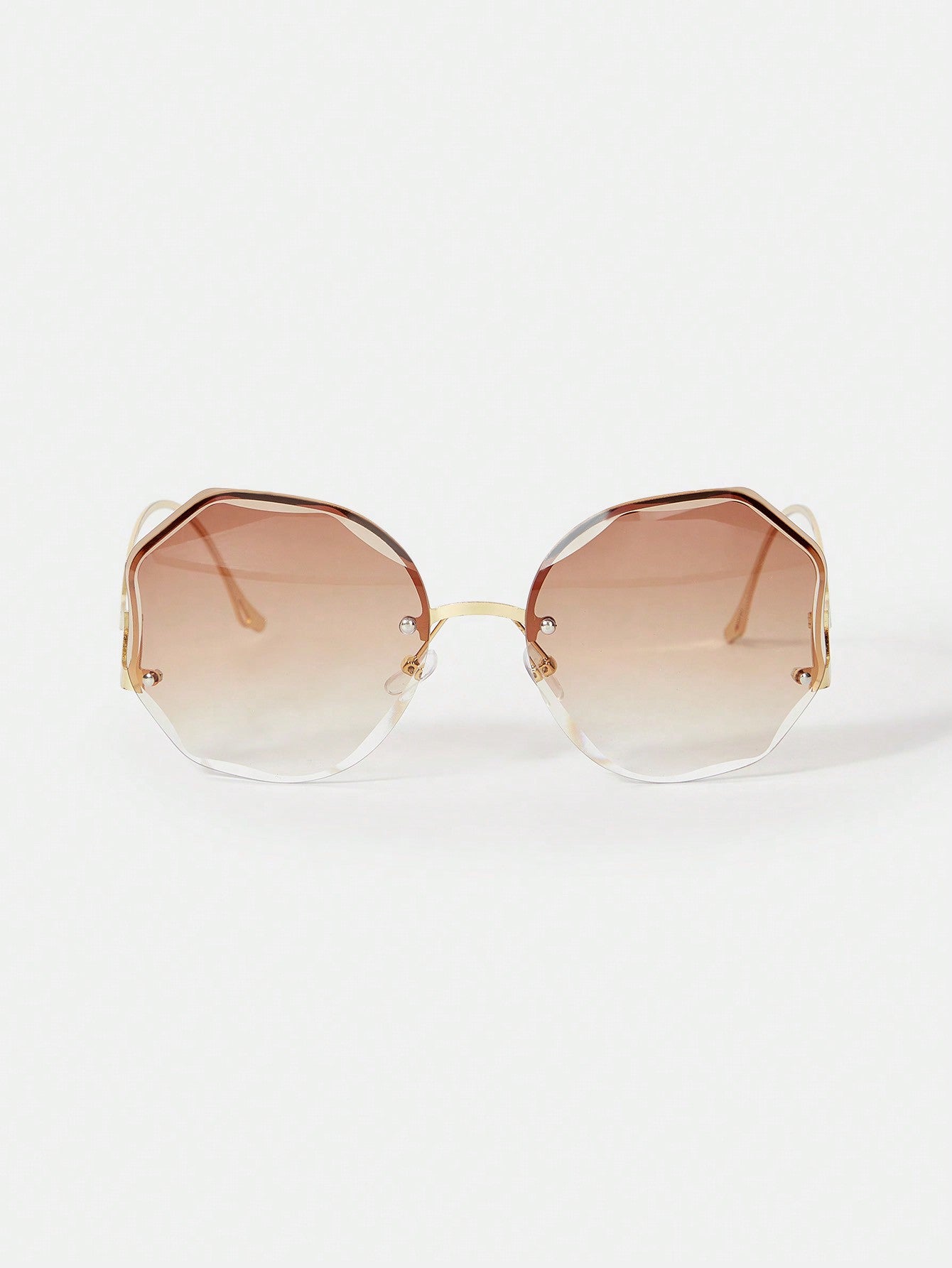 SHEIN BAE 1 pieza Gafas de moda para uso diario, básicas y lindas, de media montura, apropiadas para trabajo y uso casual para mujeres