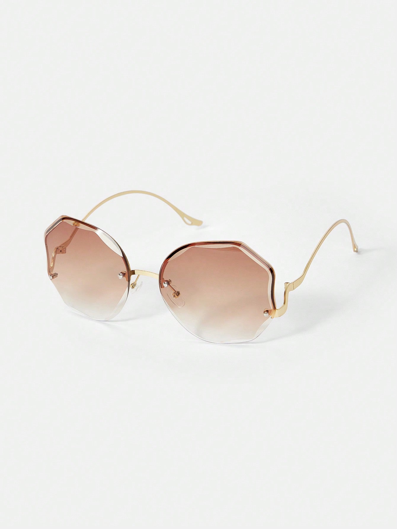 SHEIN BAE 1 pieza Gafas de moda para uso diario, básicas y lindas, de media montura, apropiadas para trabajo y uso casual para mujeres