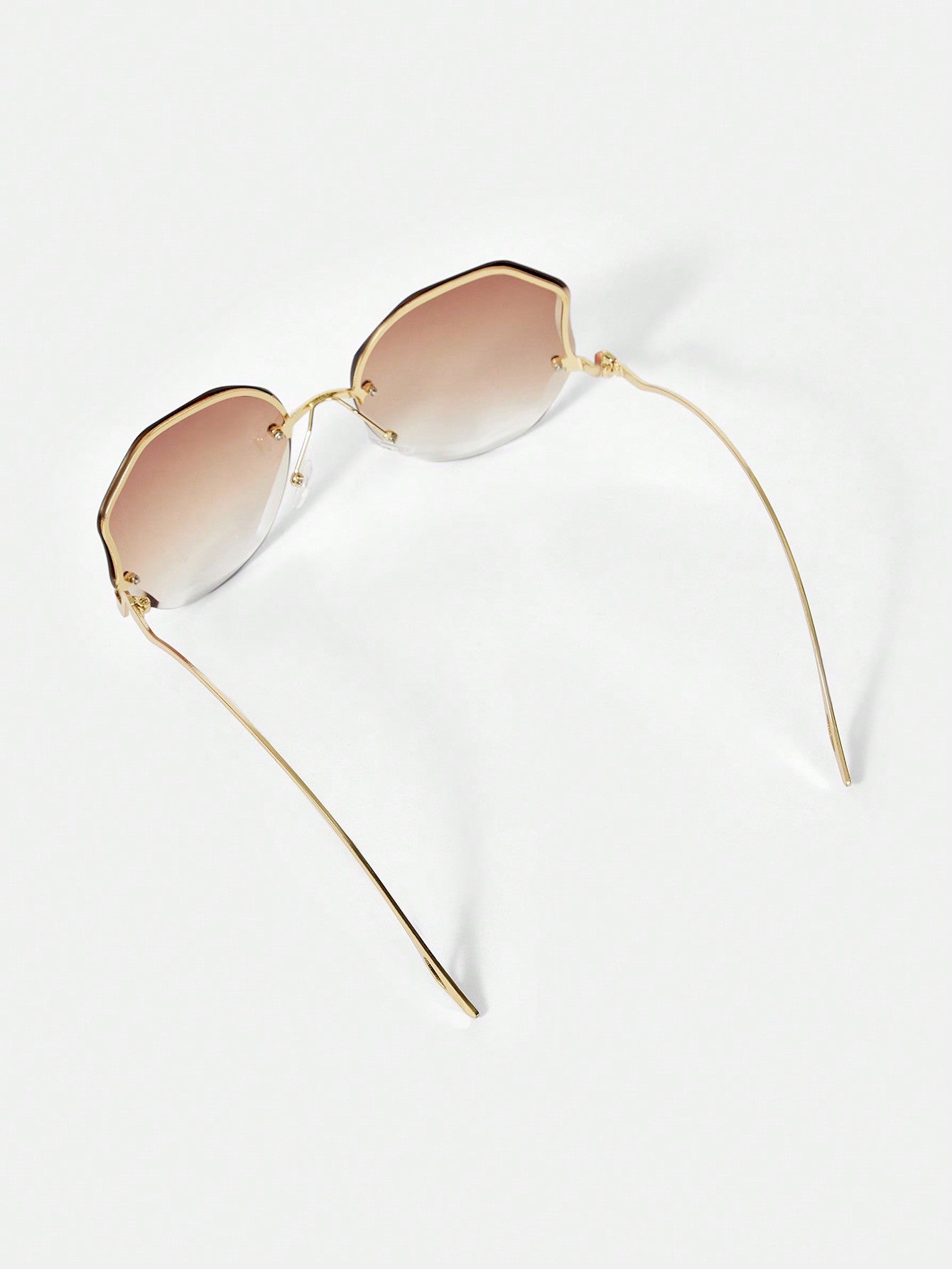 SHEIN BAE 1 pieza Gafas de moda para uso diario, básicas y lindas, de media montura, apropiadas para trabajo y uso casual para mujeres