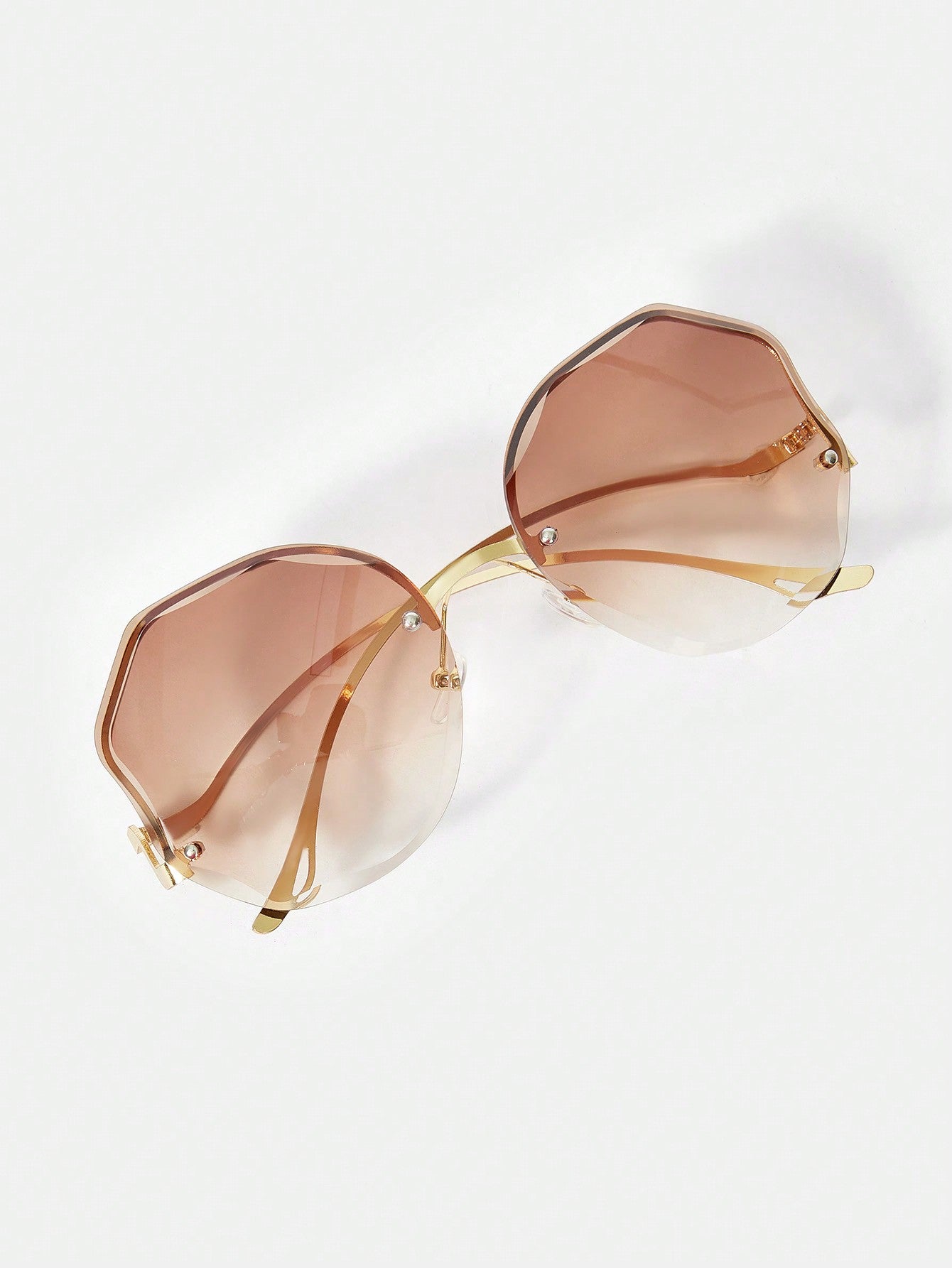 SHEIN BAE 1 pieza Gafas de moda para uso diario, básicas y lindas, de media montura, apropiadas para trabajo y uso casual para mujeres