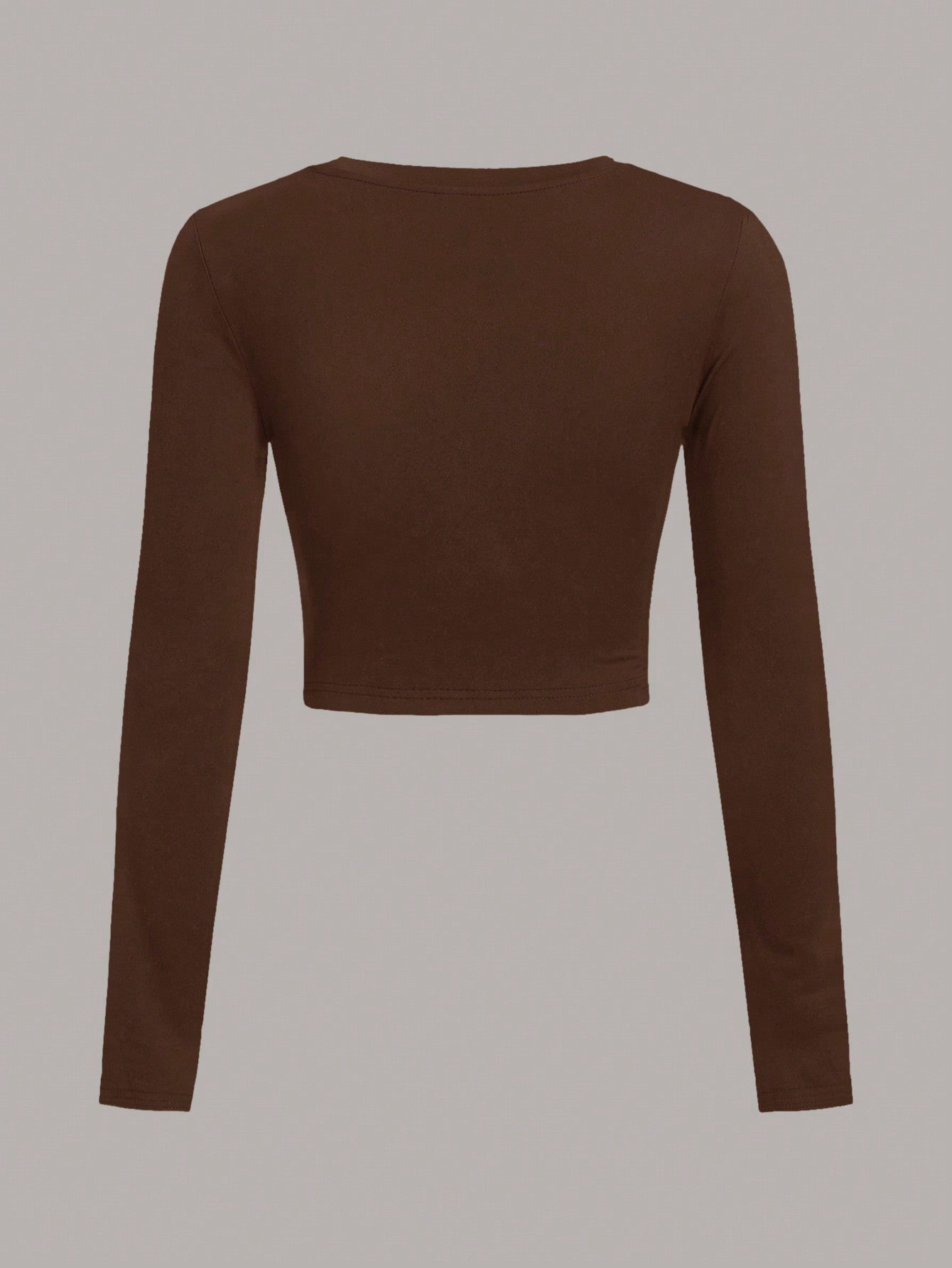 SHEIN EZwear 3 piezas de camiseta casual de manga larga y cuello redondo de ajuste delgado para mujer, para el verano