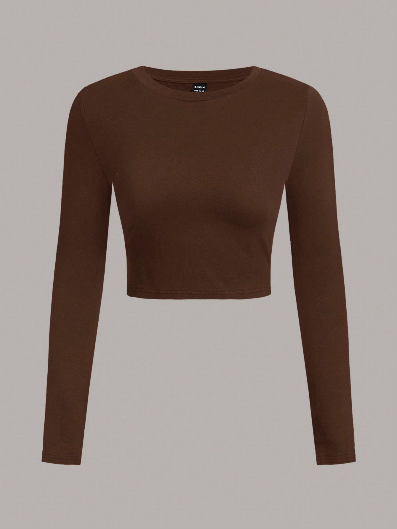 SHEIN EZwear 3 piezas de camiseta casual de manga larga y cuello redondo de ajuste delgado para mujer, para el verano
